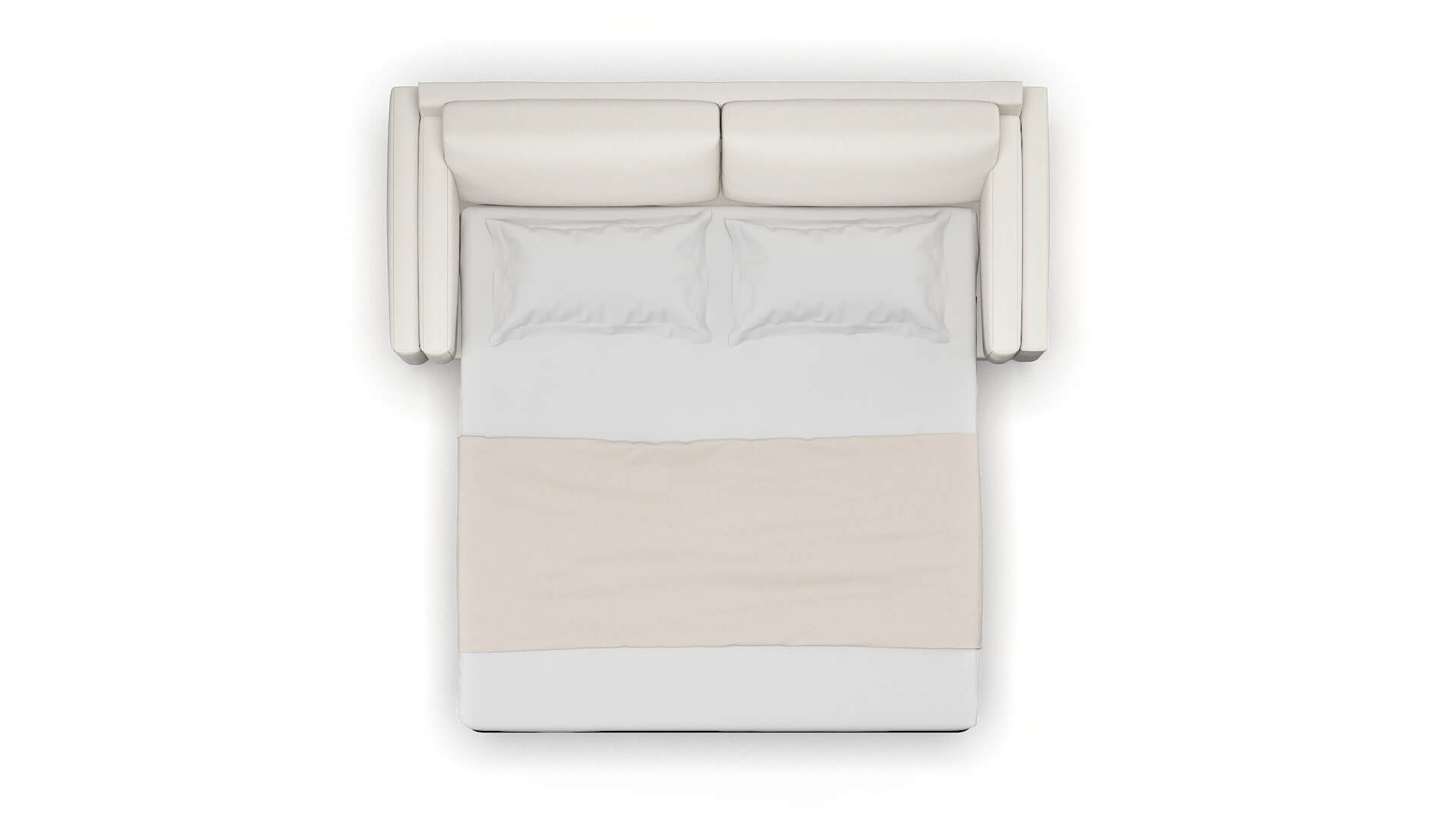 Helsinki R_prize Cream Sofa Sleeper Espresso legs 3