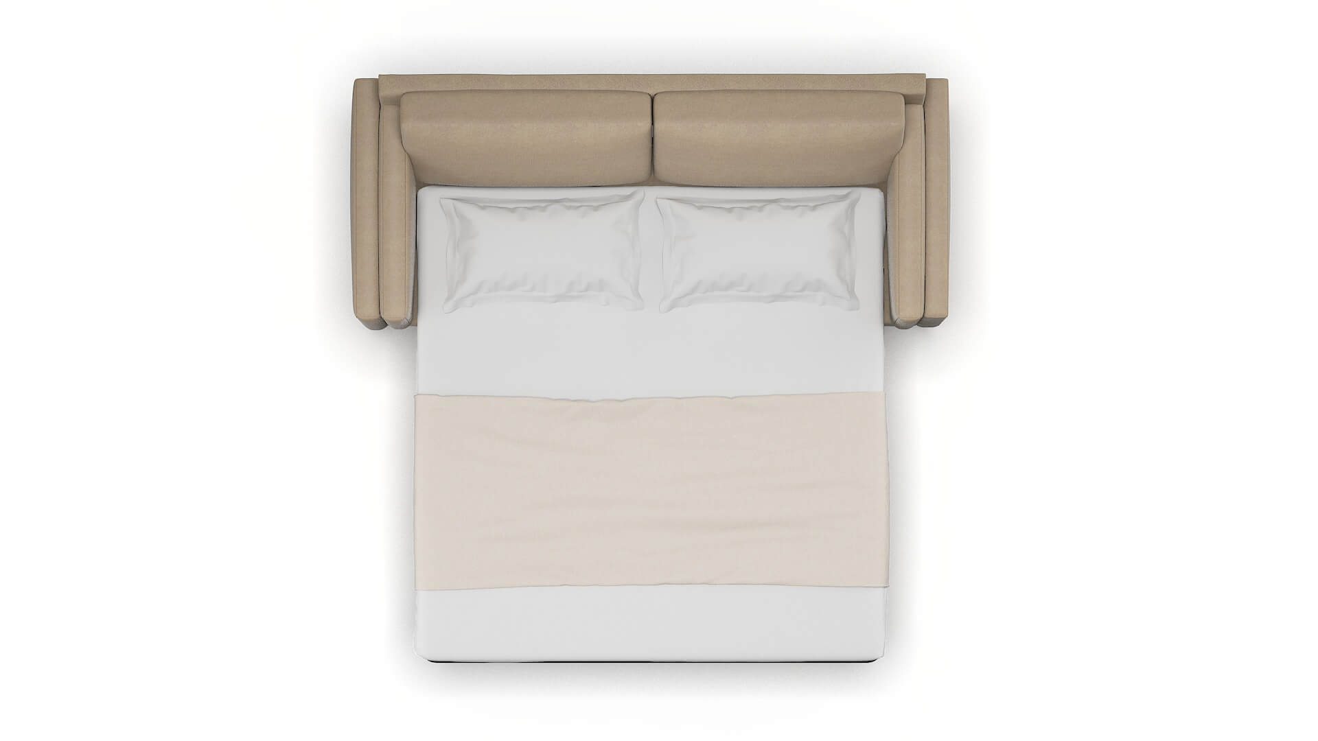 Helsinki Rocket Cappuccino Sofa Sleeper Espresso legs 3