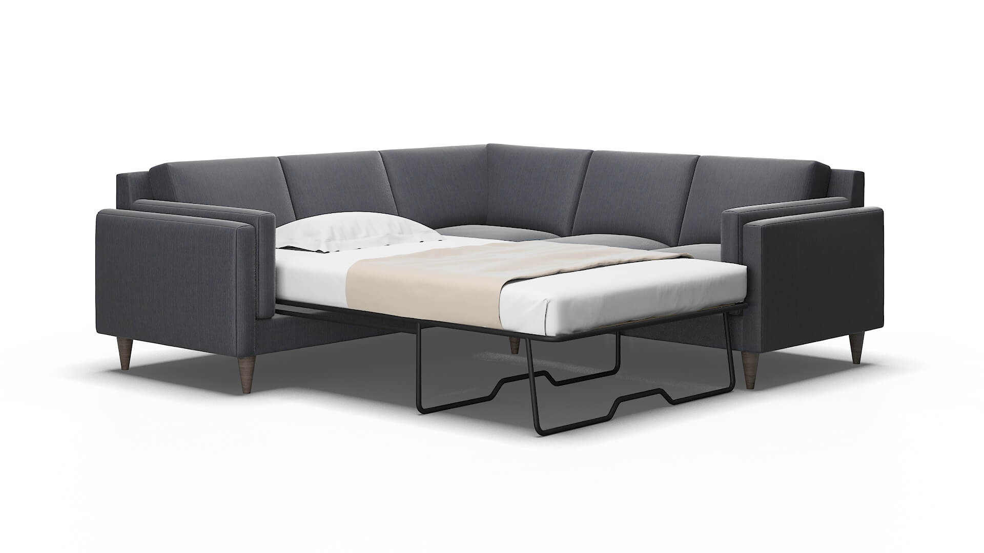 Helsinki Rocket Eclipse Sectional Sleeper Espresso legs 2