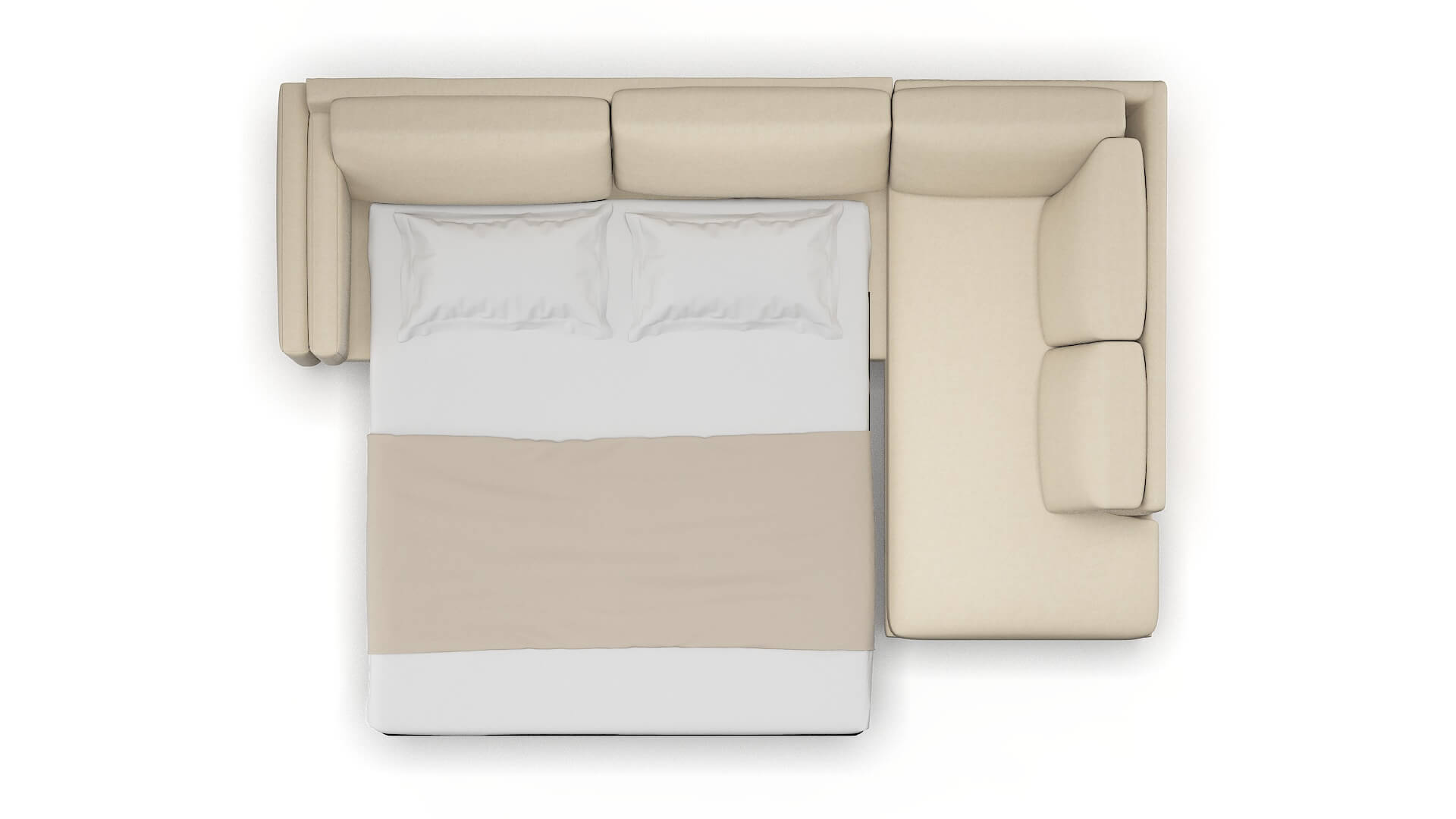 Helsinki Rocket Sand Panel Sleeper Espresso legs 3