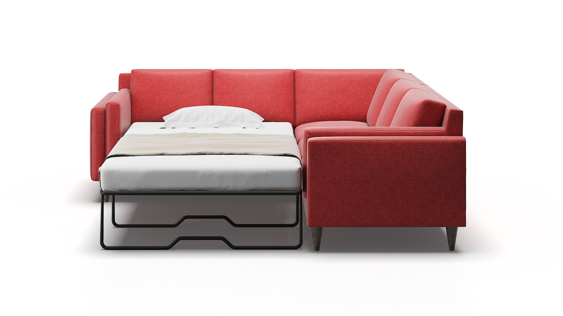 Helsinki Royale Berry Sectional Sleeper Espresso legs 1