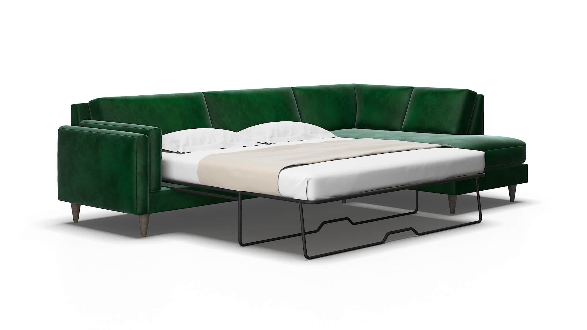 Helsinki Royale evergreen Panel sleeper Espresso Legs  2