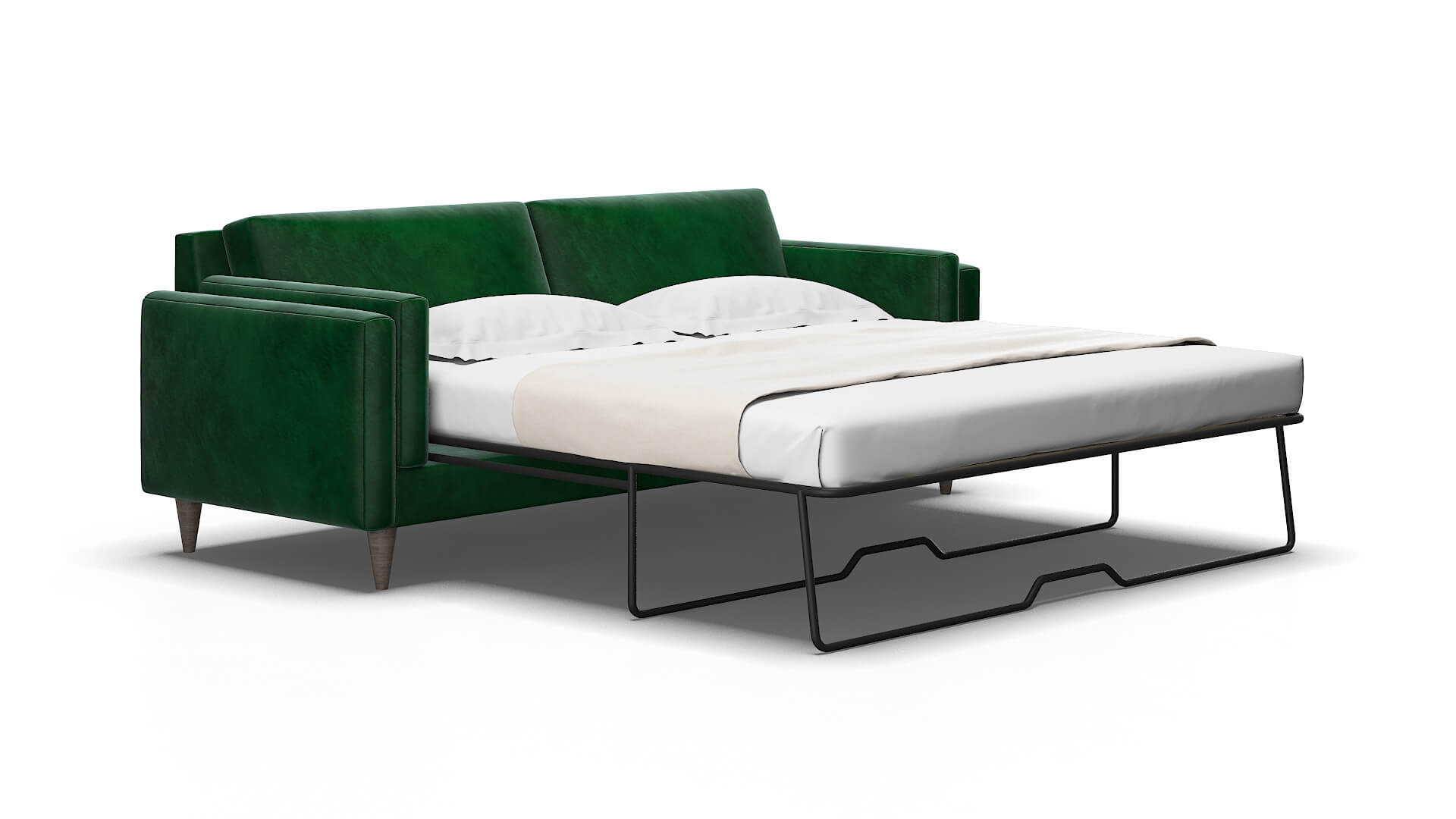 Helsinki Royale evergreen Sofa sleeper Espresso Legs  2