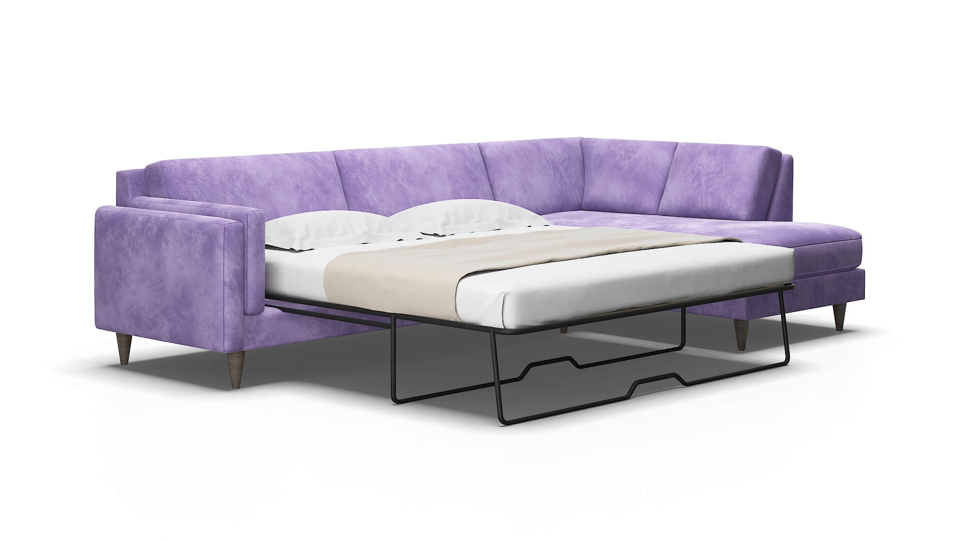 Helsinki Royale lavender Panel sleeper Espresso Legs  2