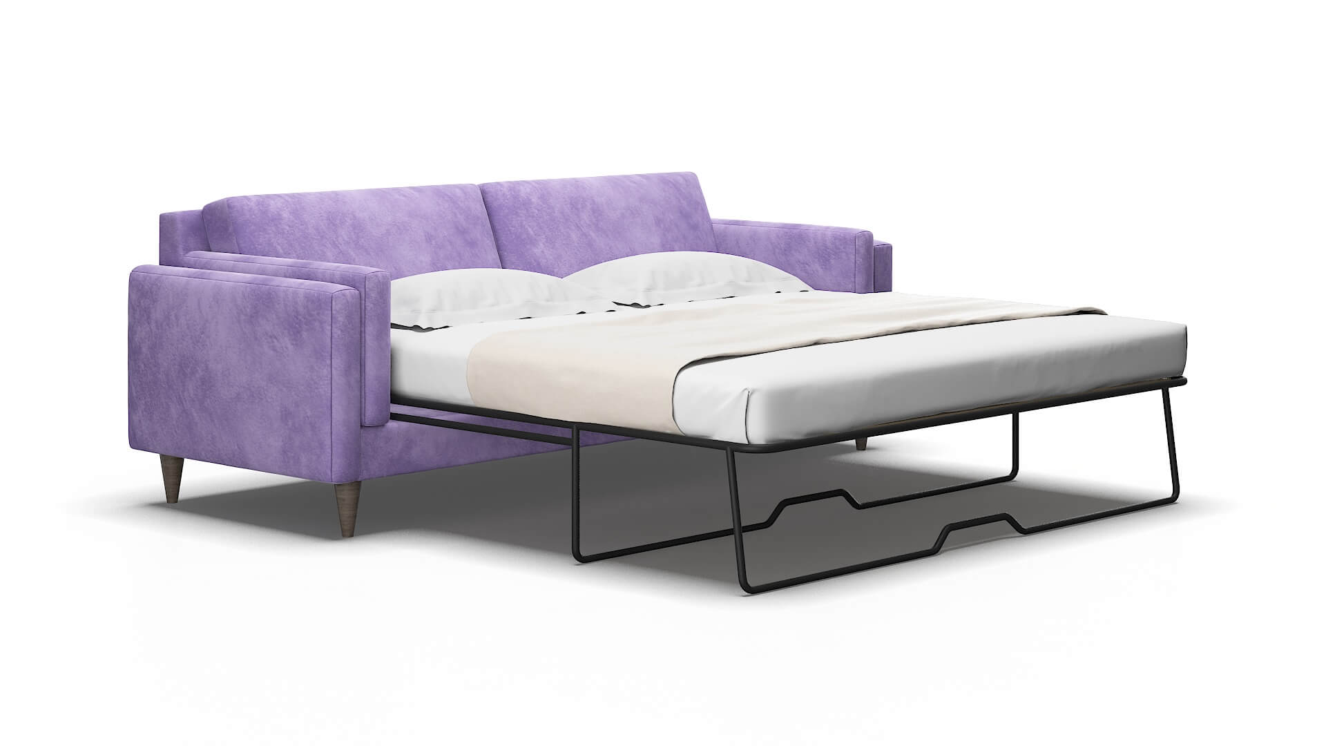 Helsinki Royale lavender Sofa sleeper Espresso Legs  2