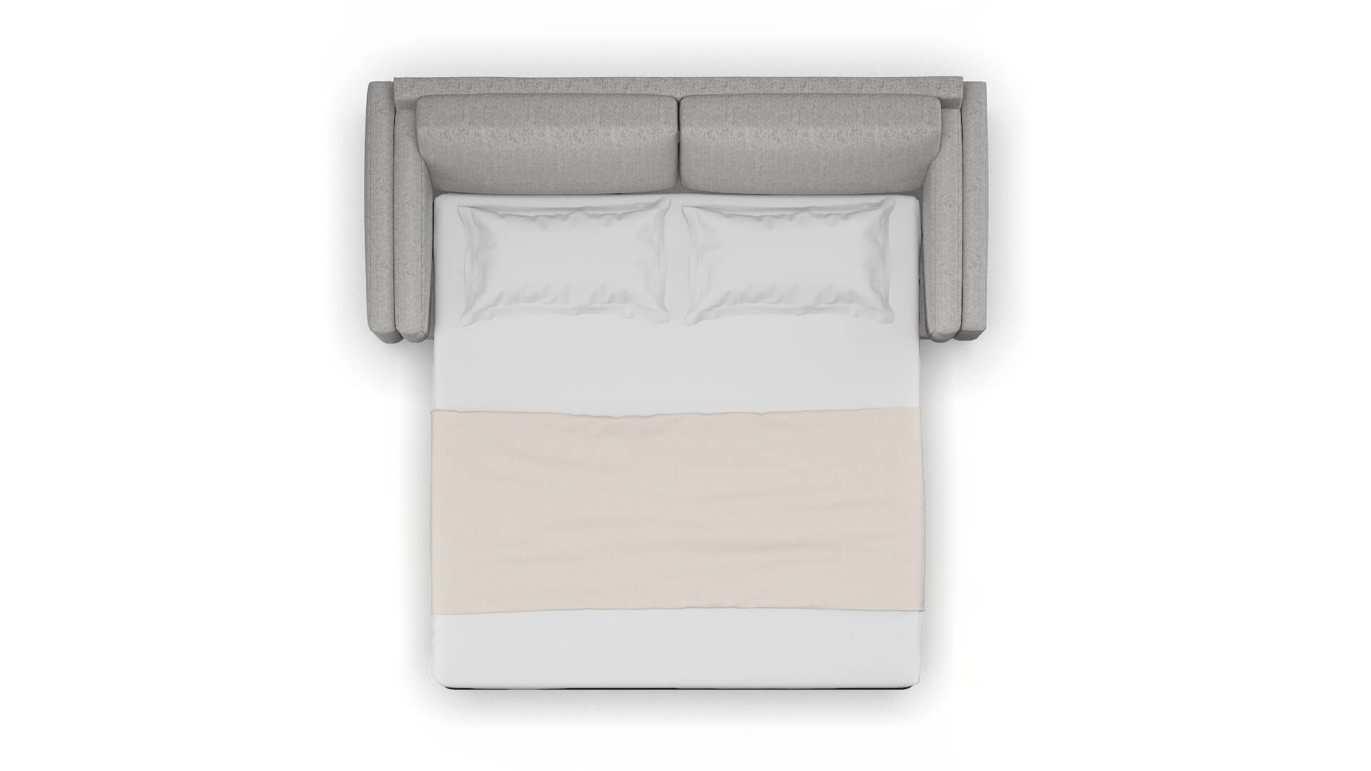 Helsinki Sasha Silver Sofa Sleeper Espresso legs 3