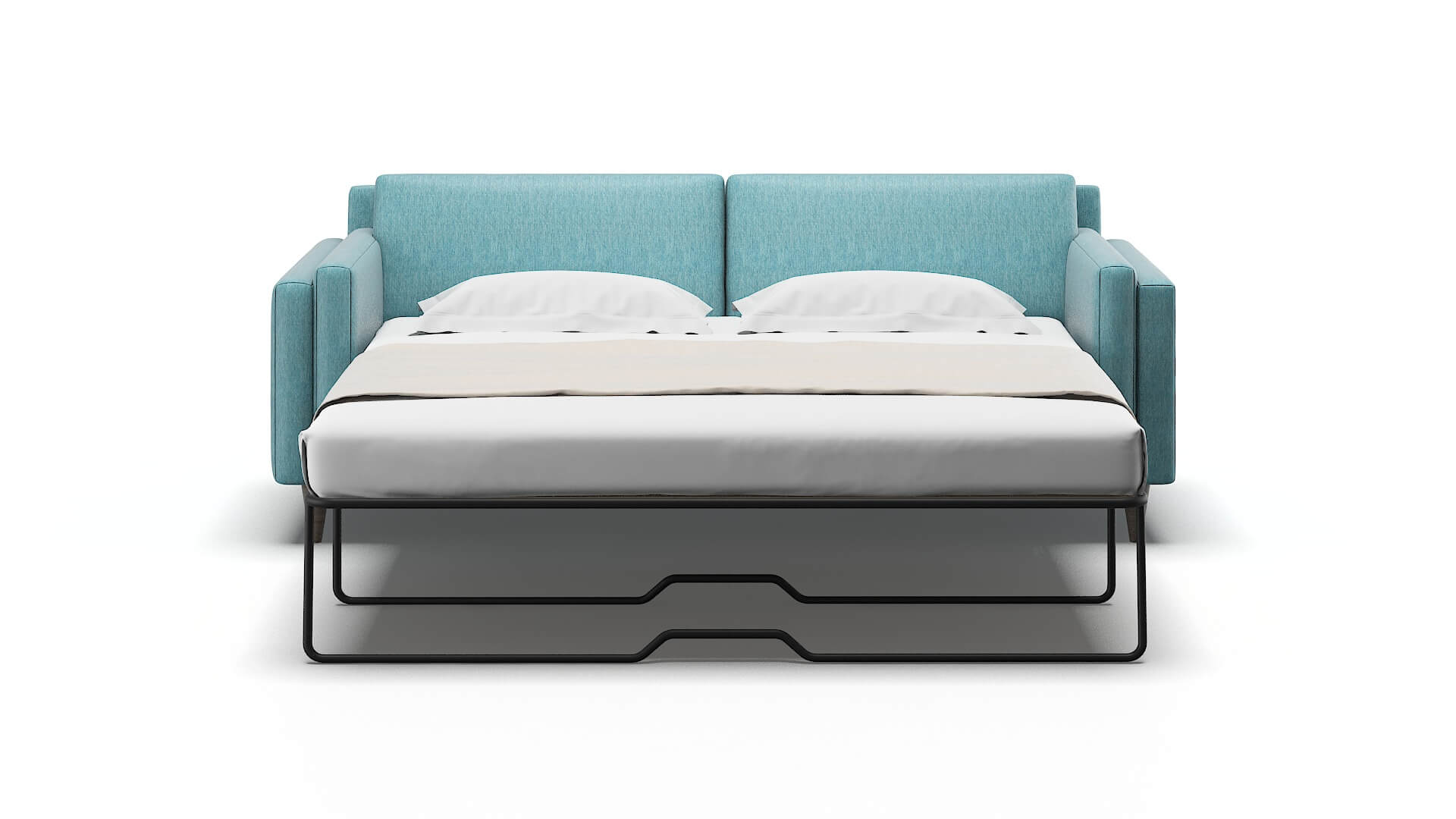 Helsinki Sorrento Denim Sofa Sleeper Espresso legs 1