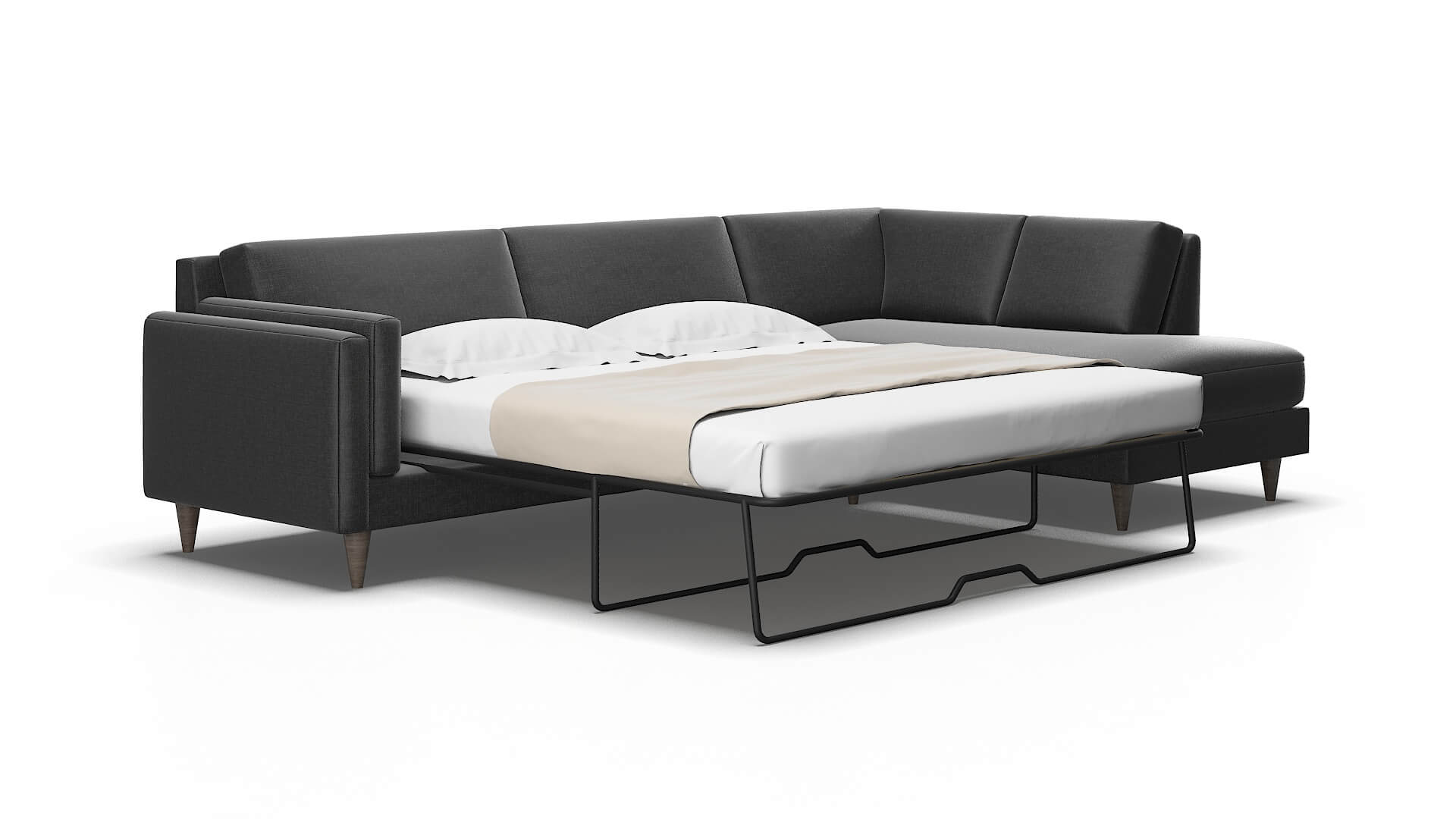 Helsinki Sosoftness 54 Panel Sleeper Espresso legs 2