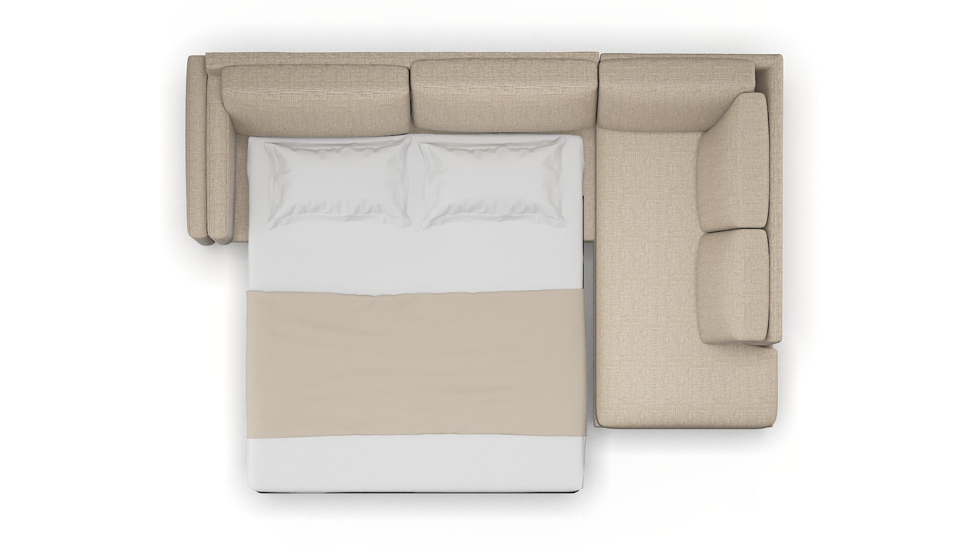 Helsinki Sosoftness 74 Panel Sleeper Espresso legs 3