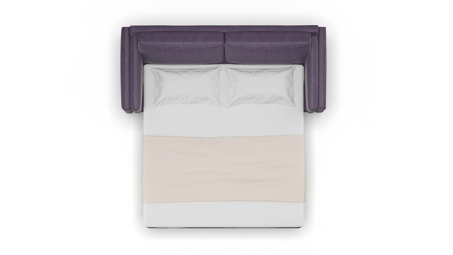 Helsinki Tess Blackberry Sofa Sleeper Espresso legs 3