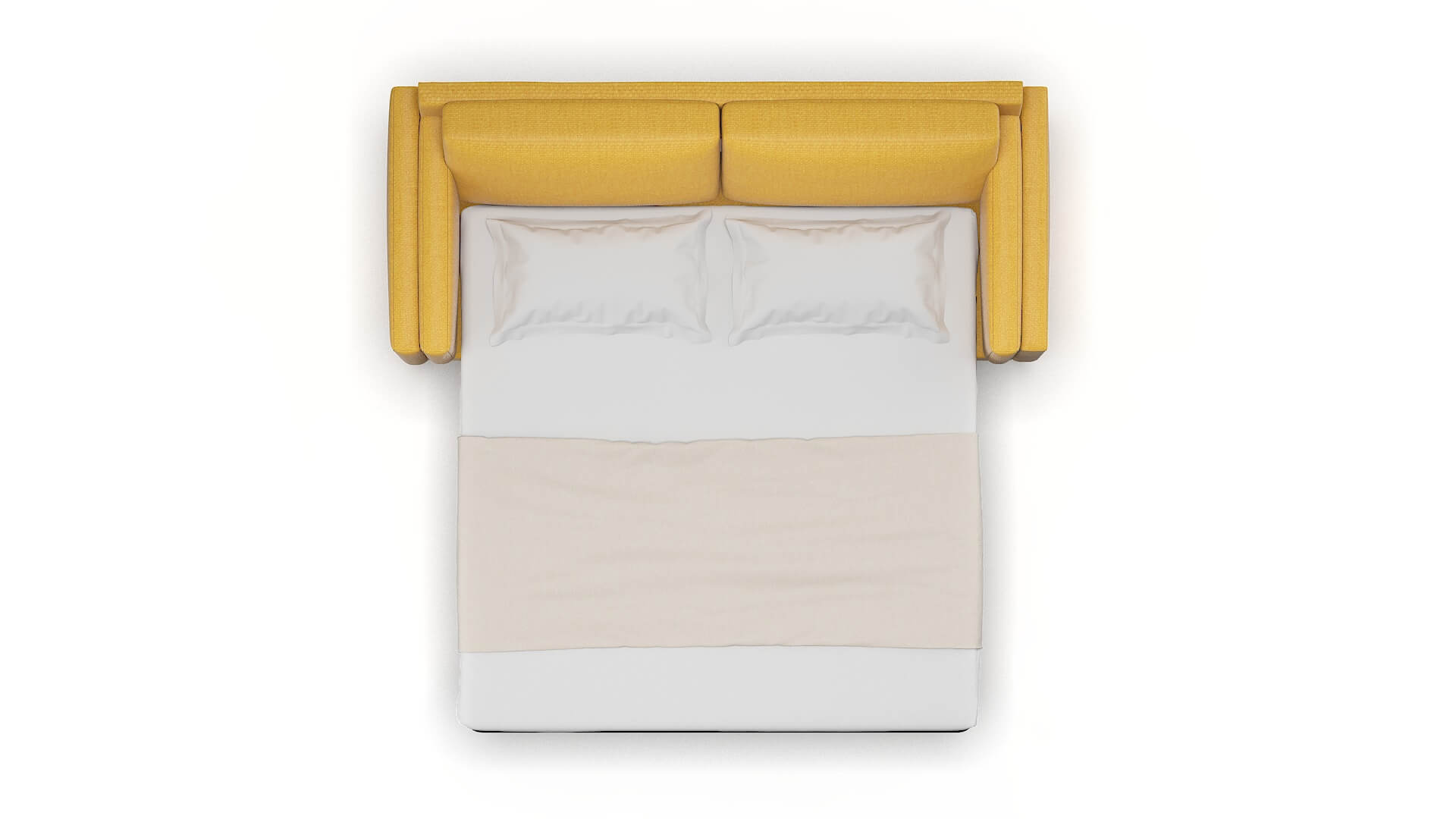 Helsinki Tess Turmeric Sofa Sleeper Espresso legs 3