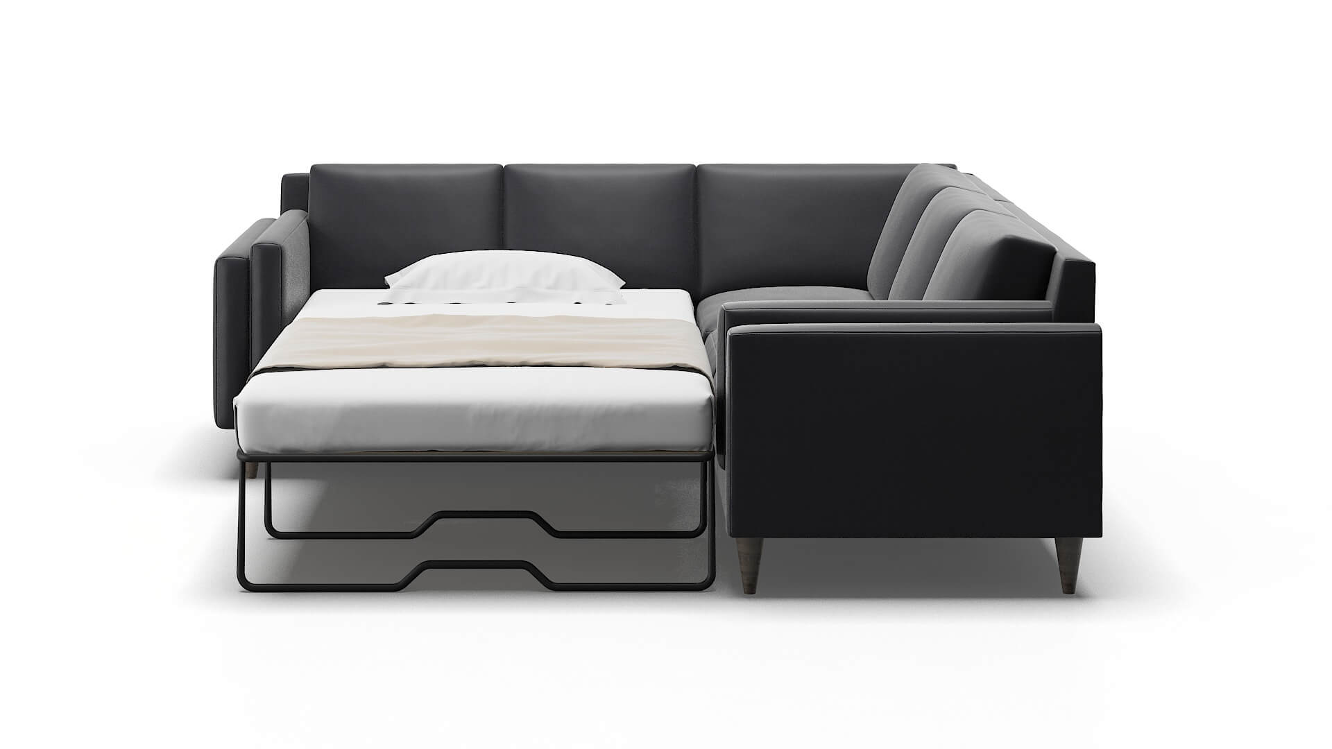Helsinki Urban_d Eclipse Sectional Sleeper Espresso legs 1