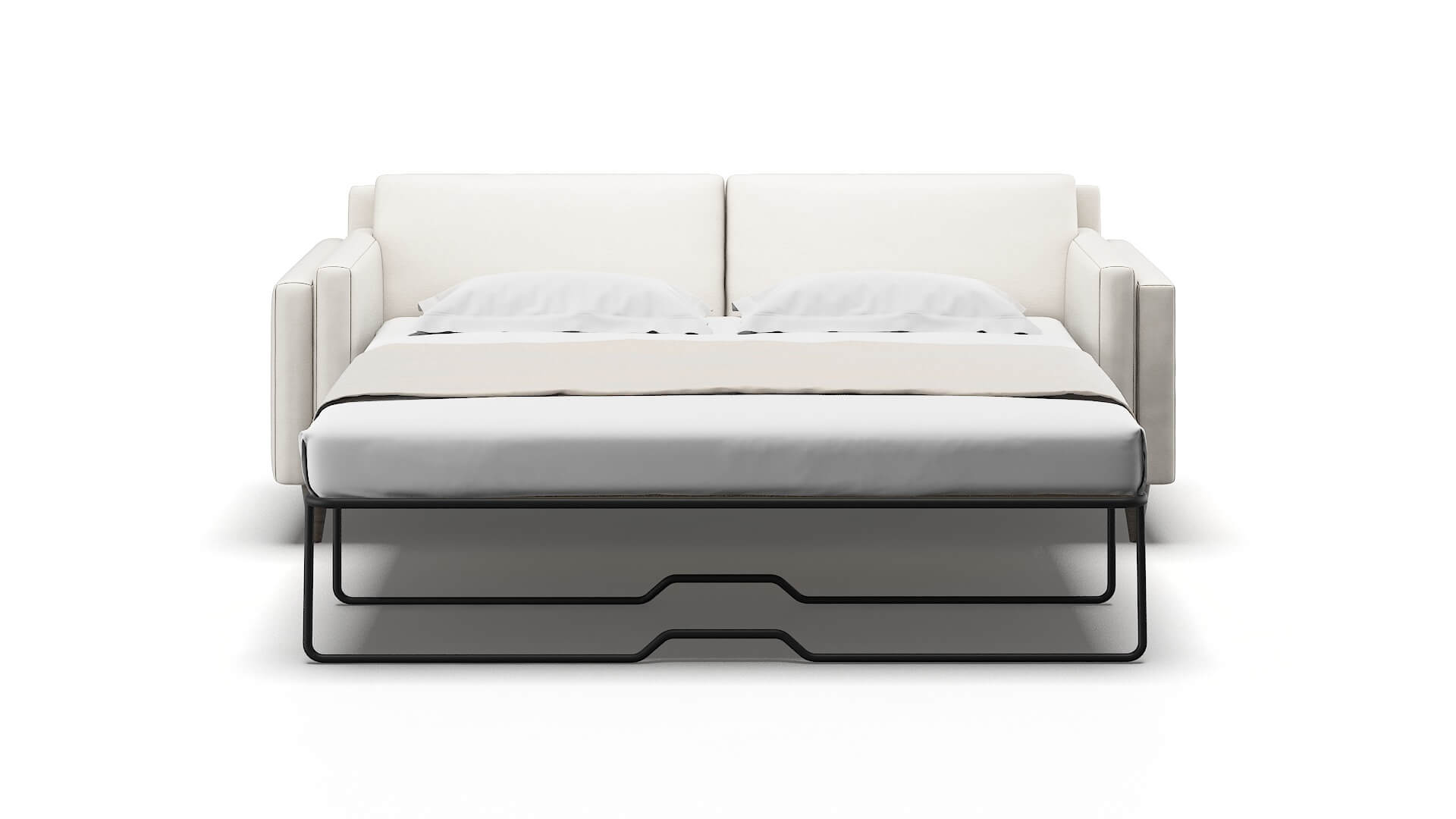 Helsinki Venice Eggshell Sofa Sleeper Espresso legs 1