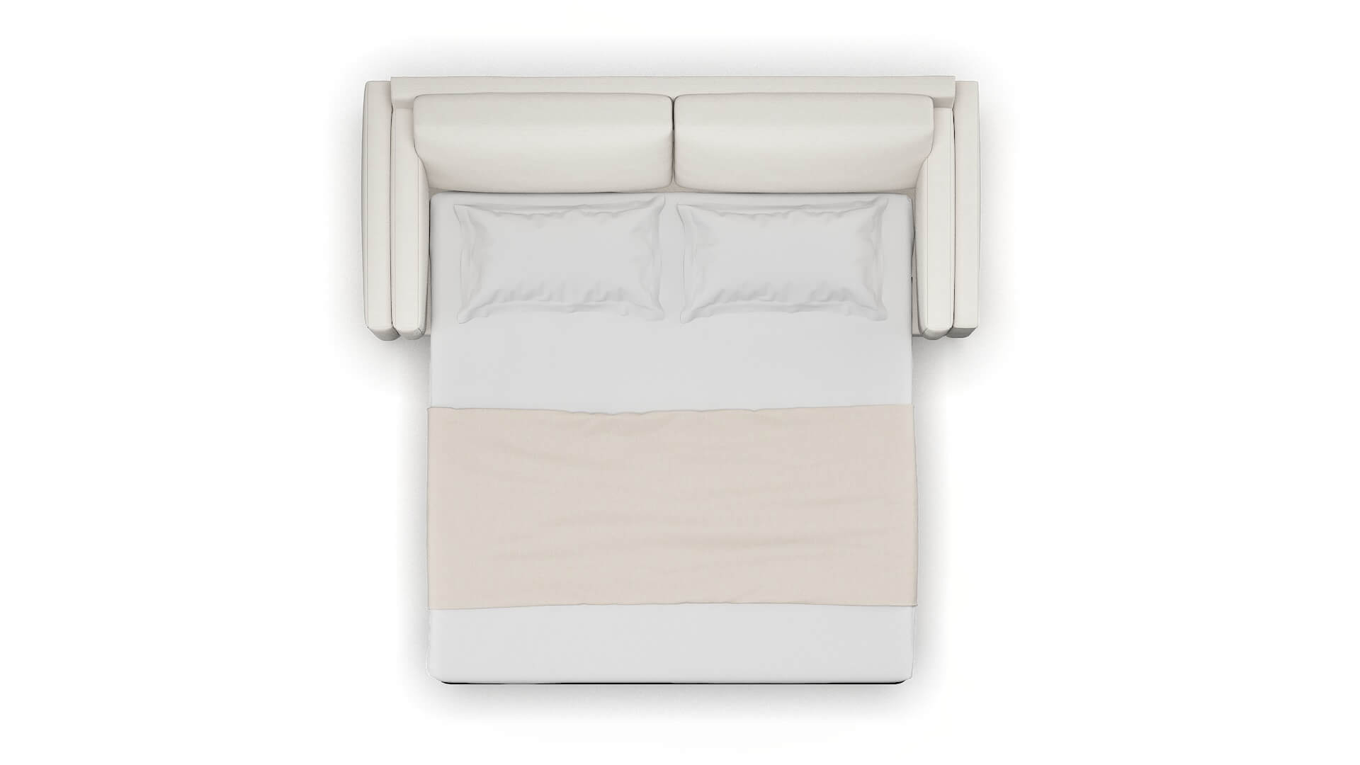 Helsinki Venice Eggshell Sofa Sleeper Espresso legs 3