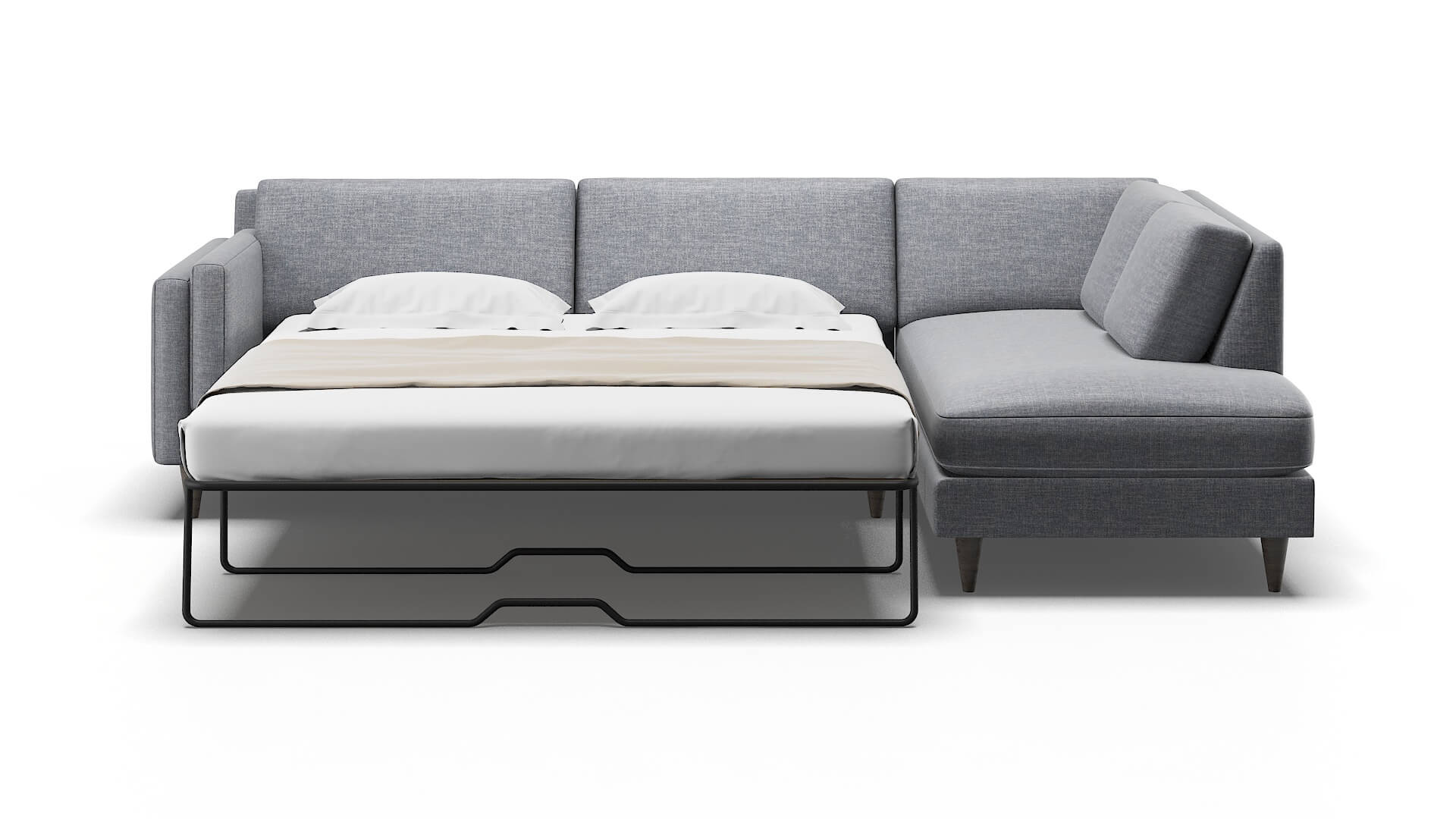 Helsinki Venus Mist Panel Sleeper Espresso legs 1