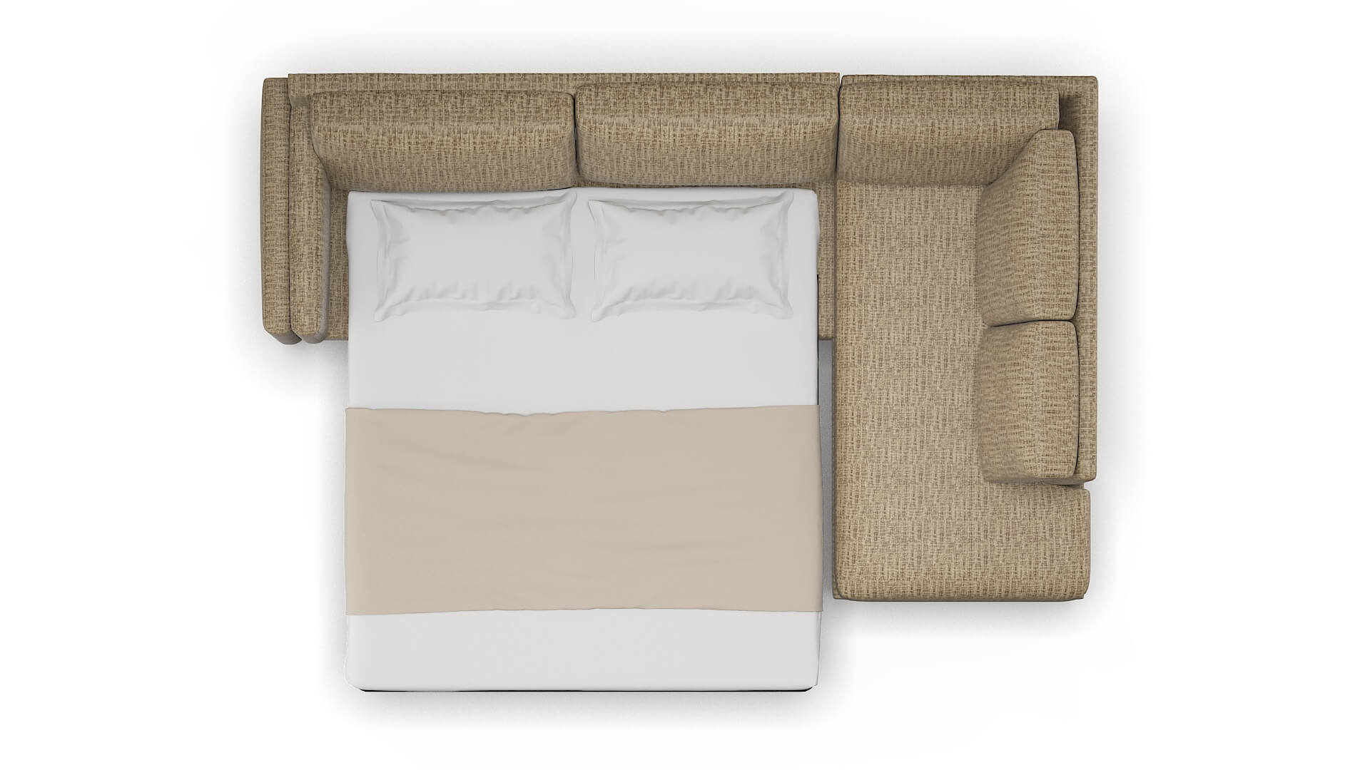 Helsinki Venus Mocha Panel Sleeper Espresso legs 3