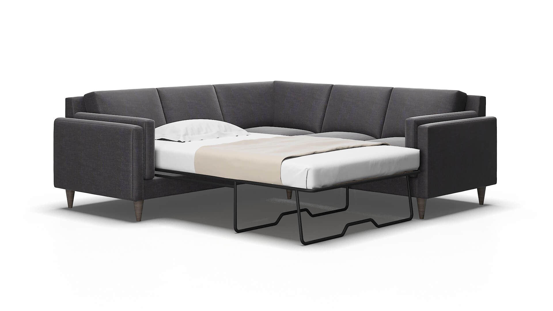 Helsinki Venus onyx Sectional sleeper Espresso Legs  2