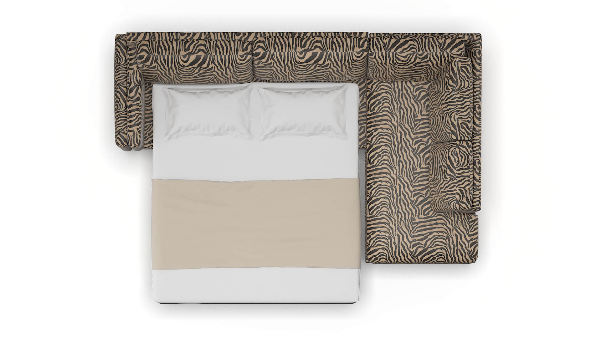 Helsinki Zambia Coffee Panel Sleeper Espresso legs 3