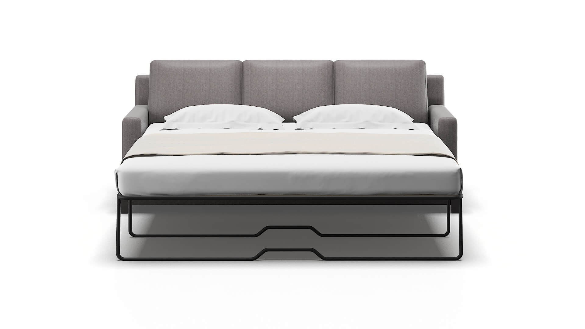 Houston Atlas_plz Silver Sofa Sleeper Espresso legs 1