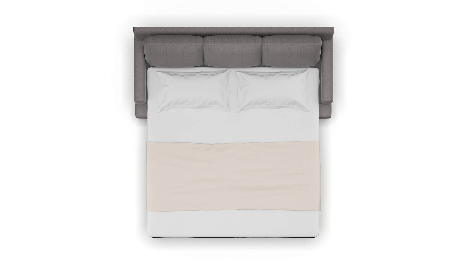 Houston Atlas_plz Silver Sofa Sleeper Espresso legs 3