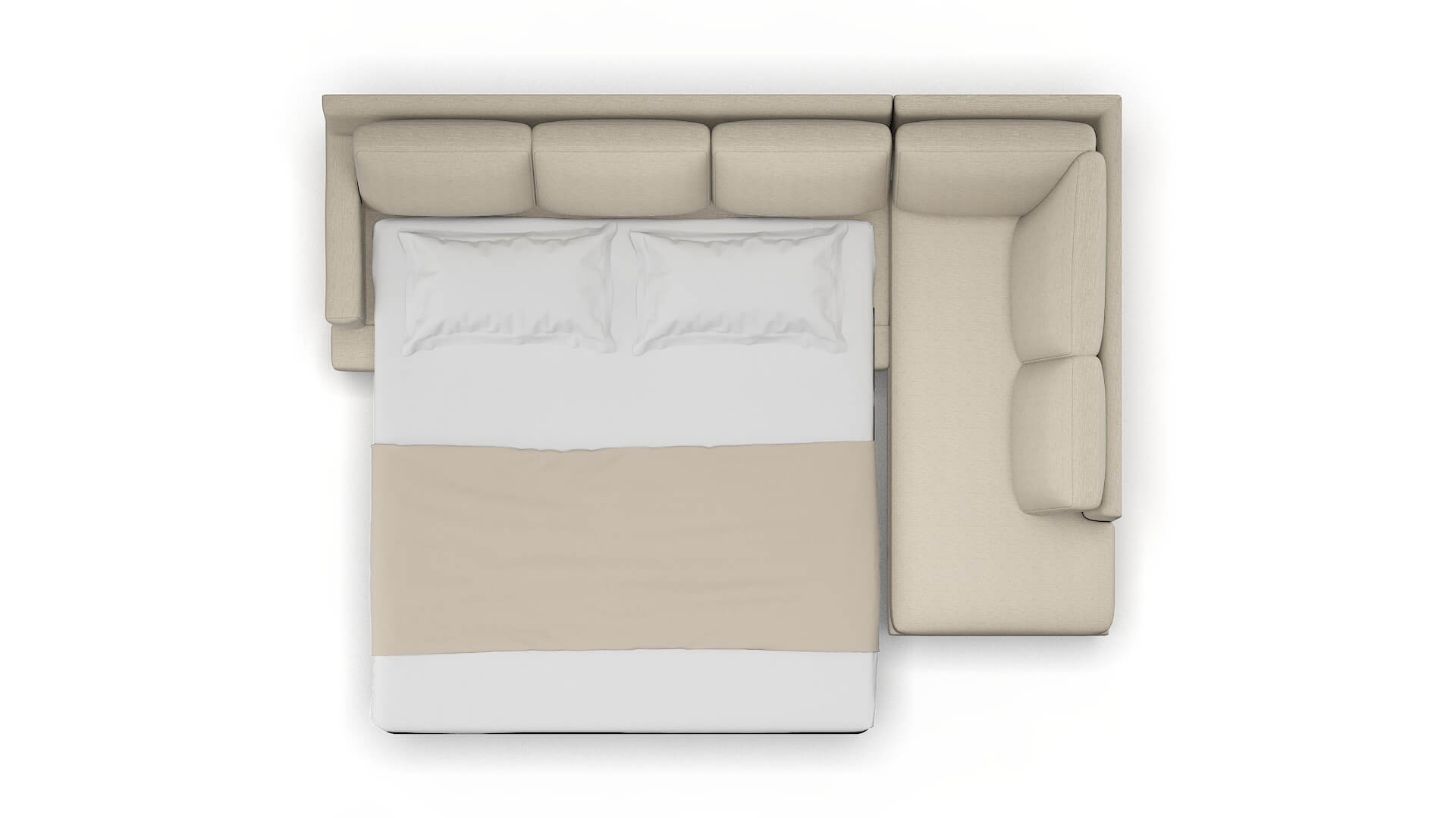 Houston Avenger Pumice Panel Sleeper Espresso legs 3