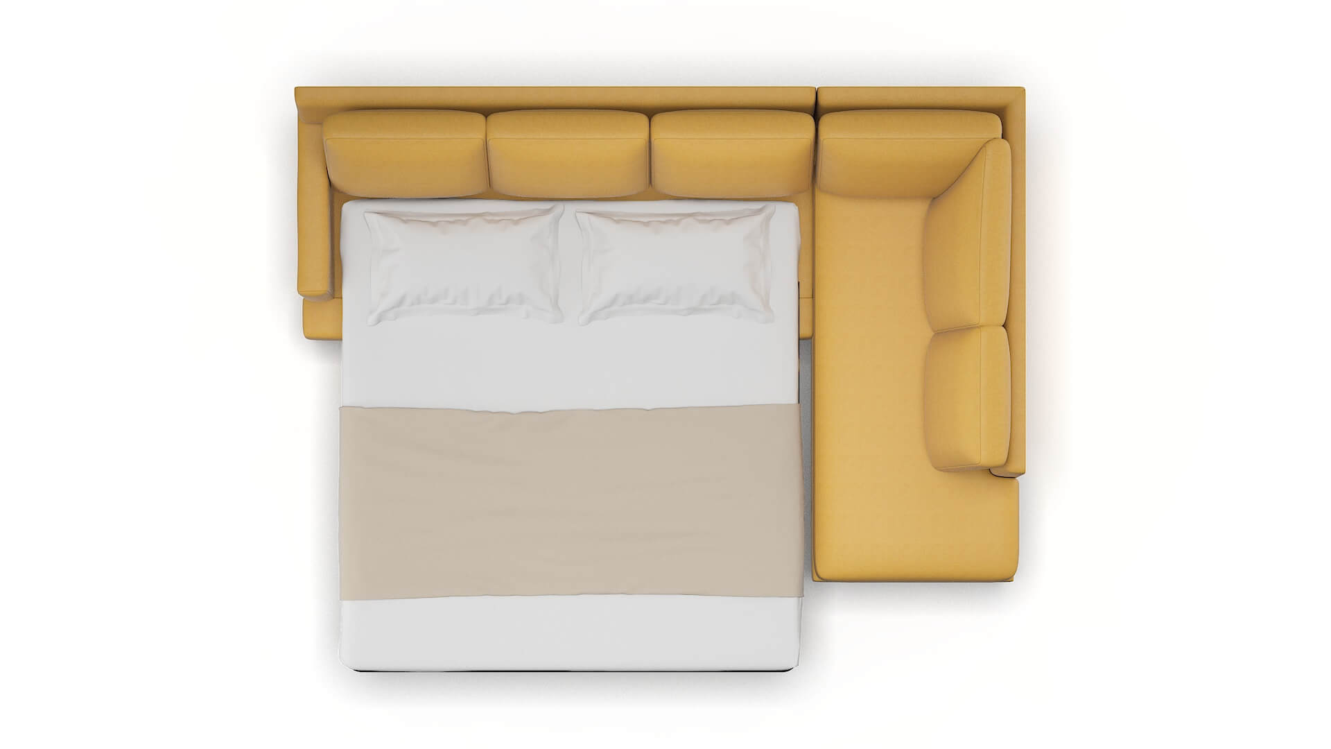 Houston Bella Amber Panel Sleeper Espresso legs 3