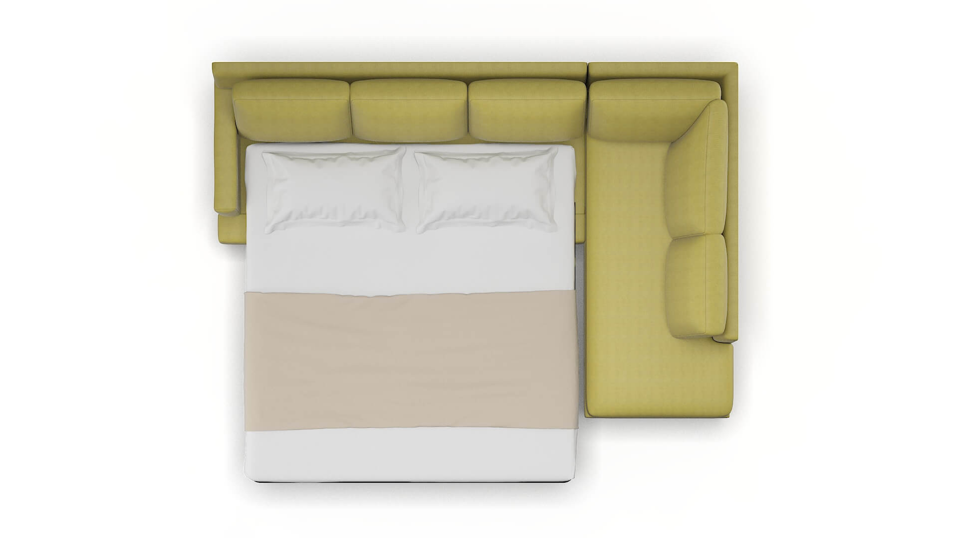 Houston Bella Apple Panel Sleeper Espresso legs 3