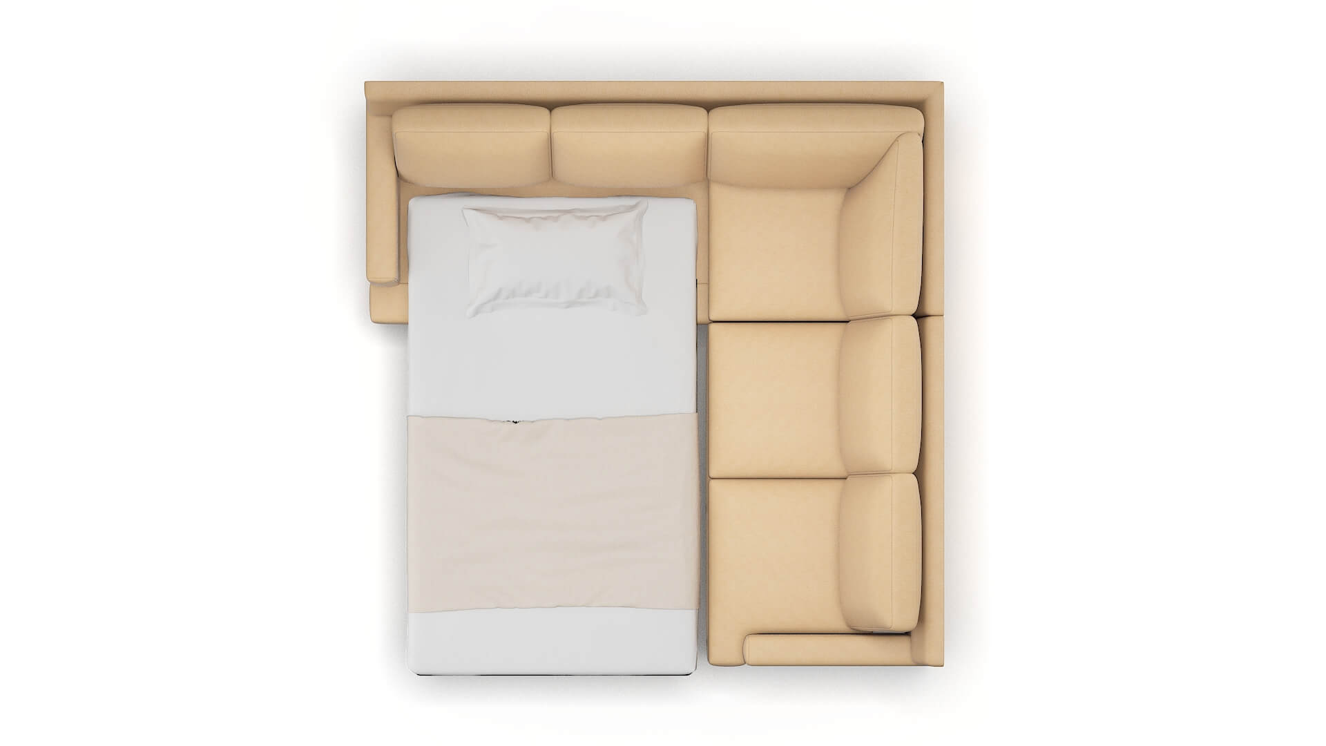 Houston Bella Coffee Sectional Sleeper Espresso legs 3