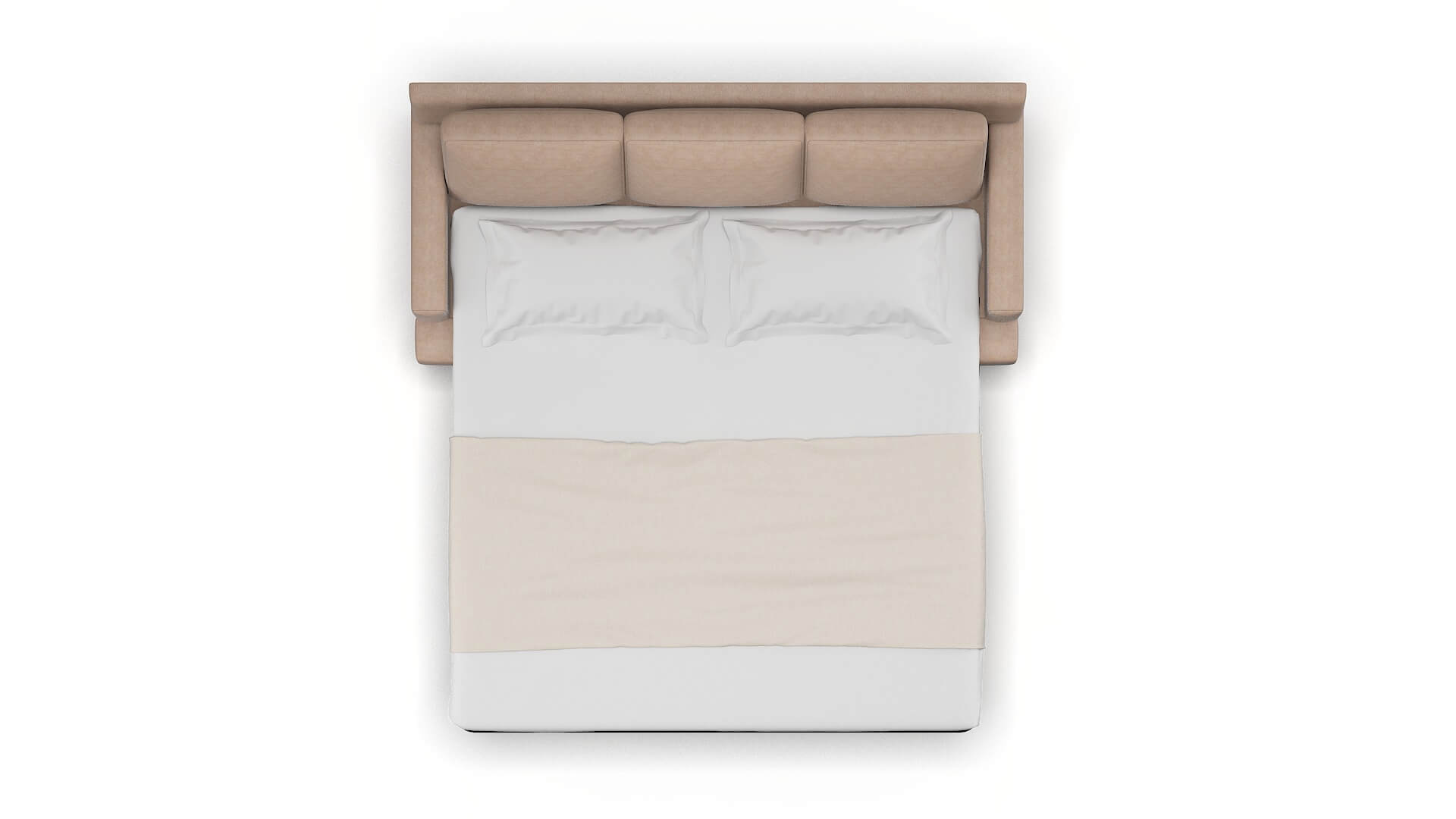 Houston Bella Pewter Sofa Sleeper Espresso legs 3