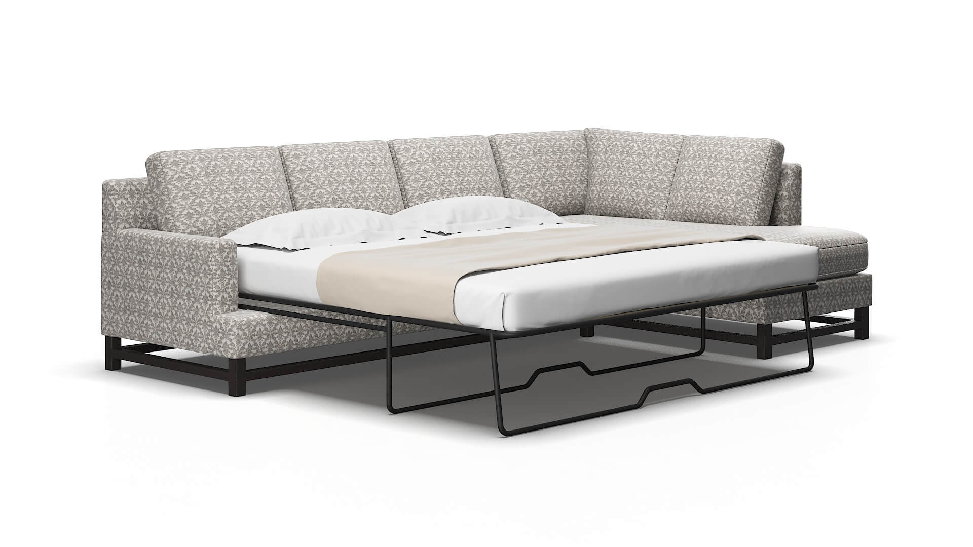 Houston Bergamo dove Panel sleeper Espresso Legs  2