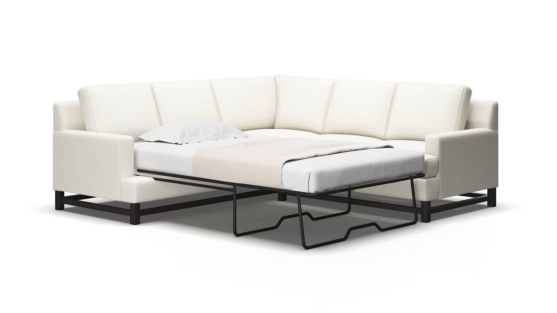 Houston Catalina Ivory Sectional Sleeper 2