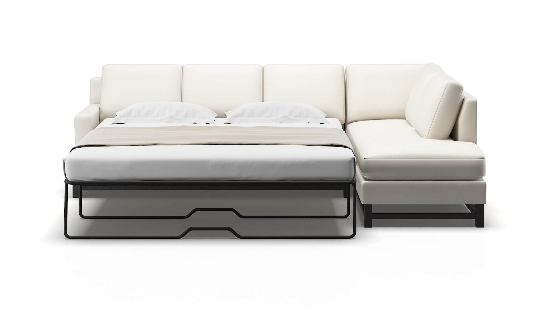 Houston Chance Bone Panel Sleeper Espresso legs 1