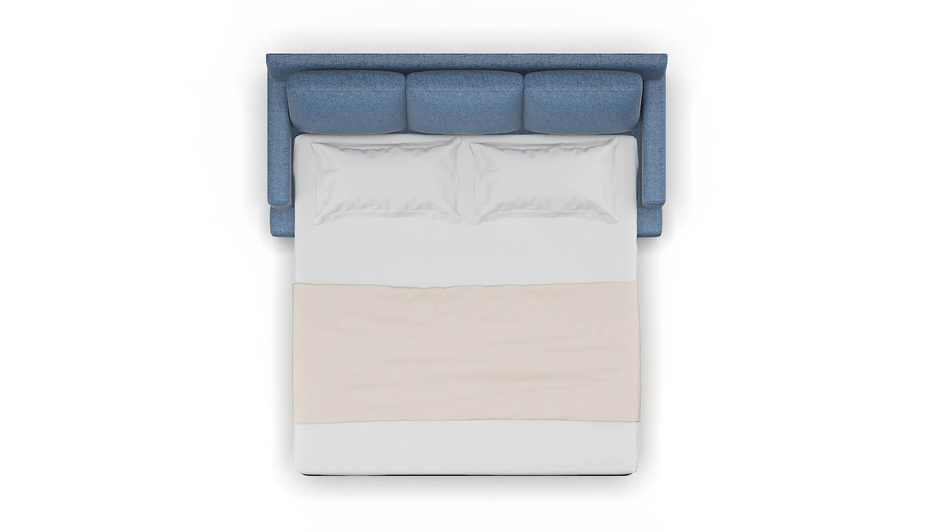 Houston Clyde Deep_ocean Sofa Sleeper Espresso legs 3