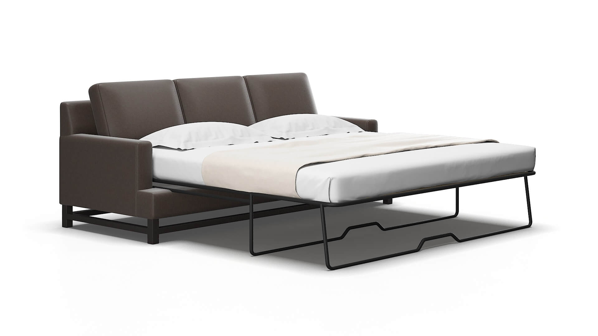 Houston Cosmo Chocolate Sofa Sleeper Espresso legs 2