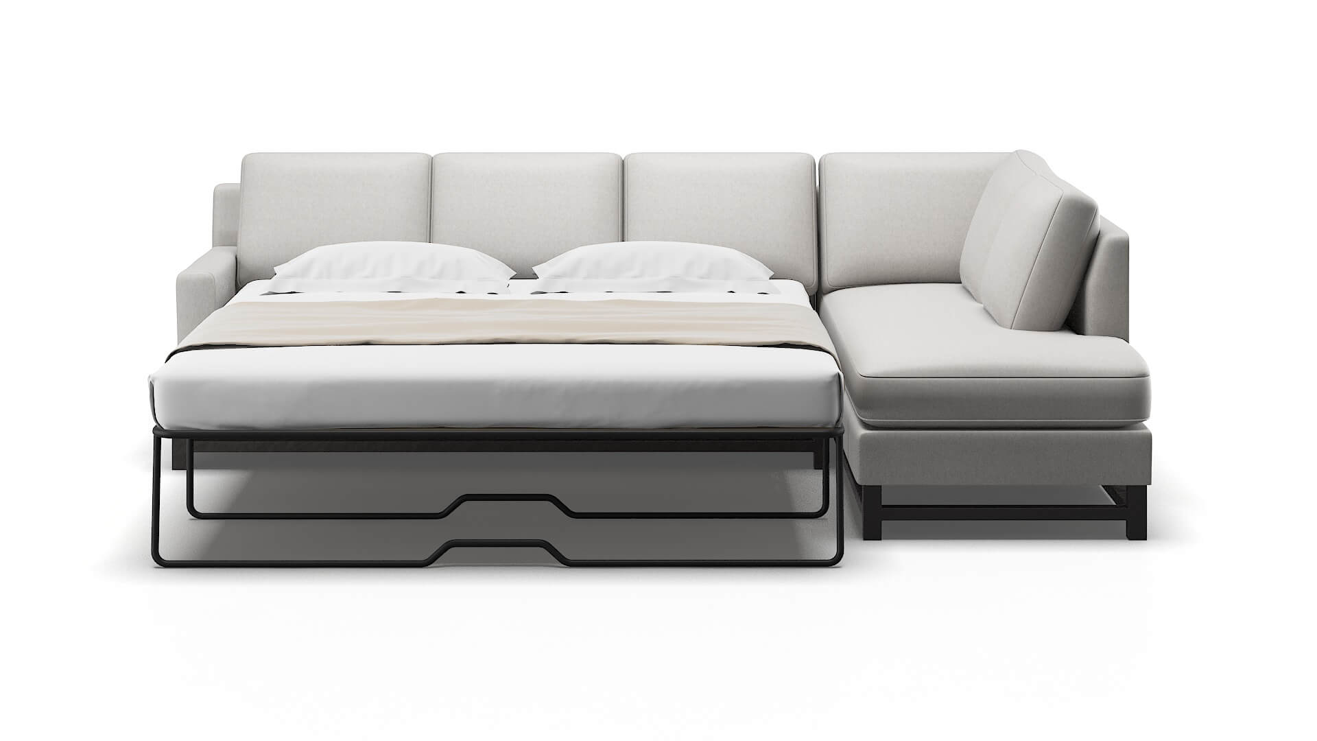 Houston Cosmo Silver Panel Sleeper Espresso legs 1