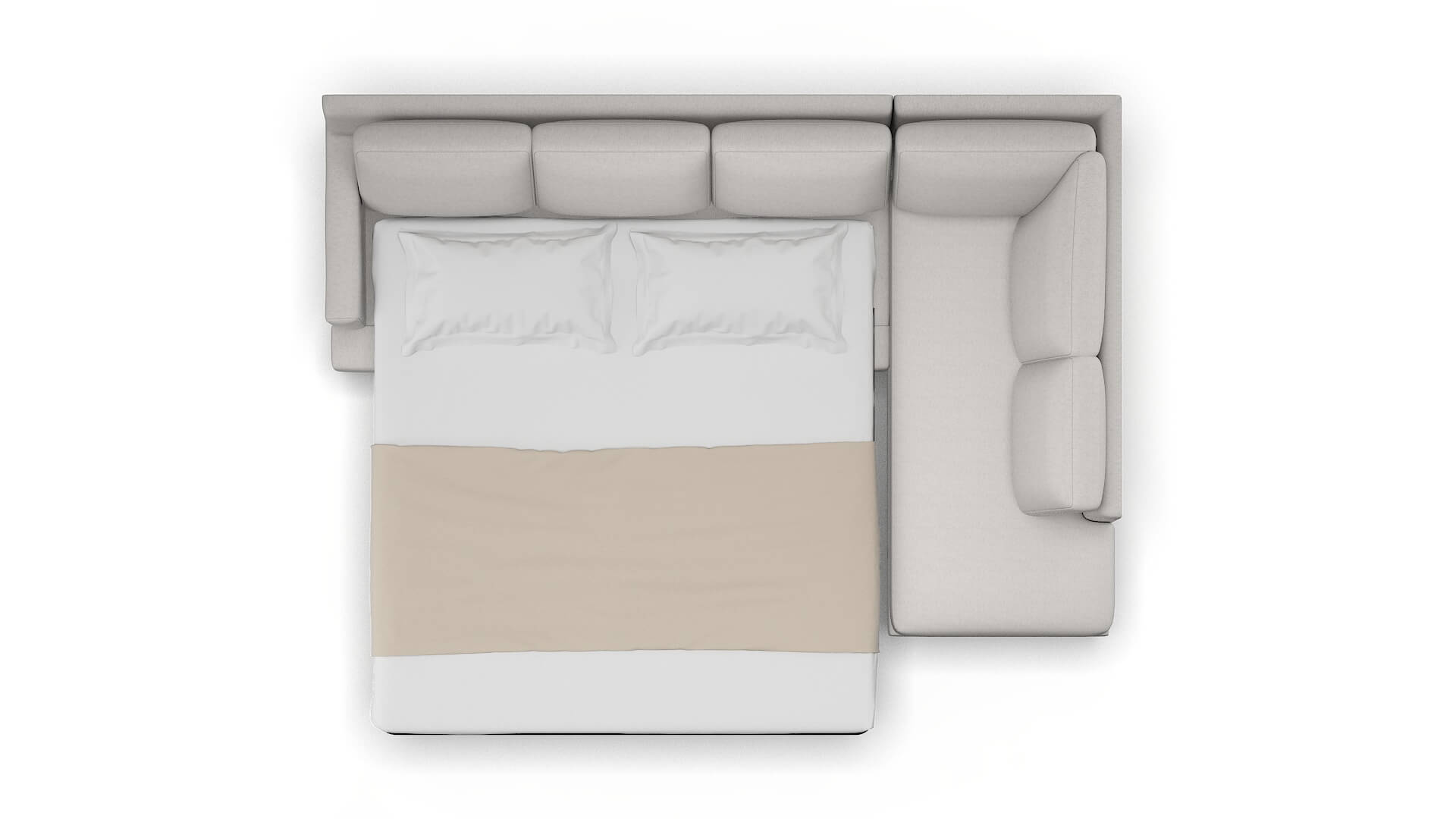 Houston Cosmo Silver Panel Sleeper Espresso legs 3