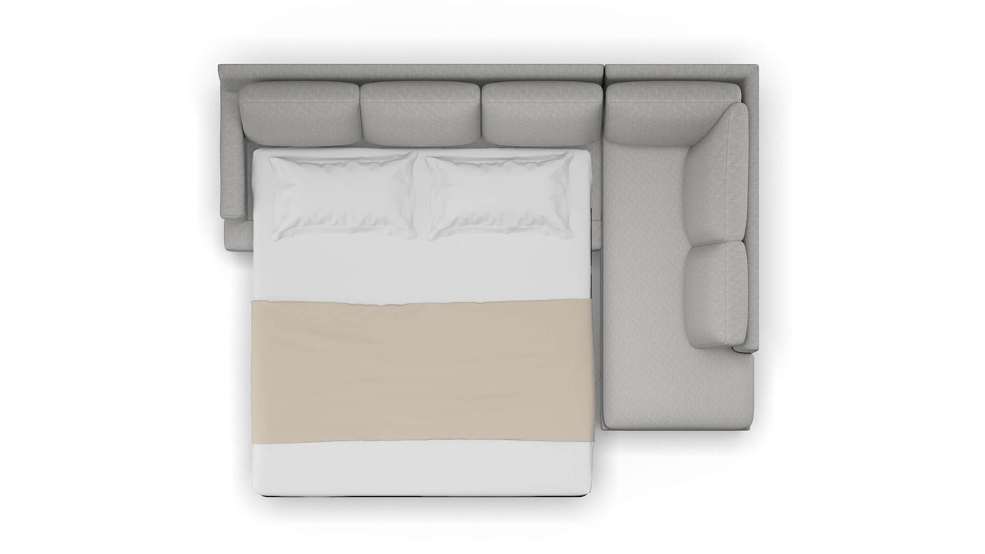 Houston Cosmo Steel Panel Sleeper Espresso legs 3