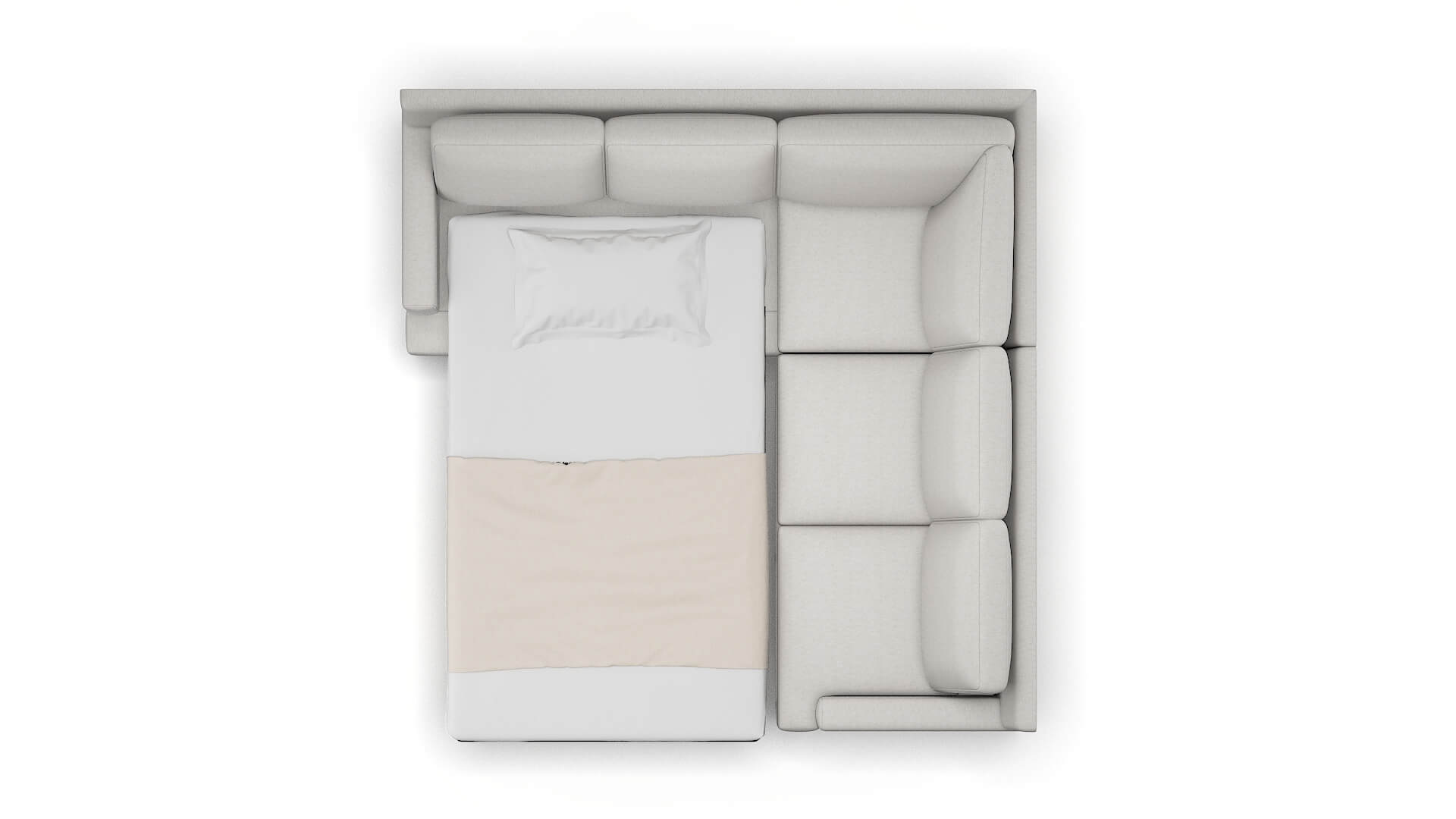 Houston Curious Spa Sectional Sleeper Espresso legs 3