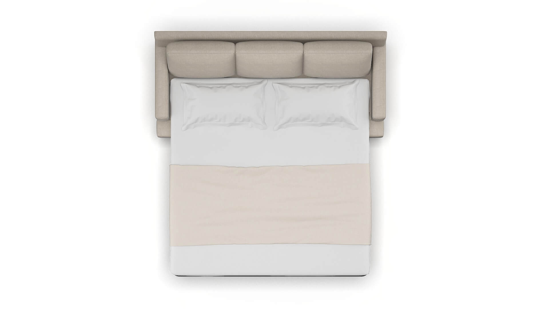 Houston Derby Linen Sofa Sleeper Espresso legs 3