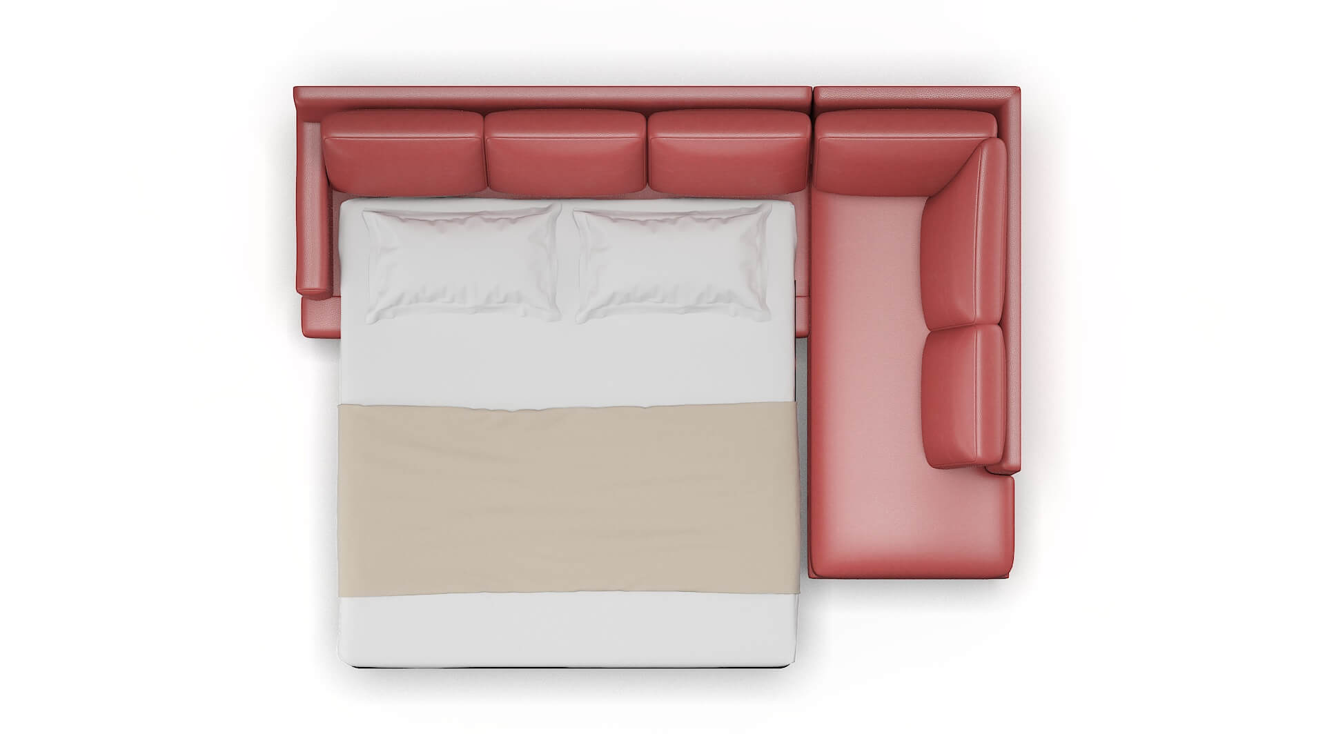 Houston Dillion Cordovan Panel Sleeper Espresso legs 3