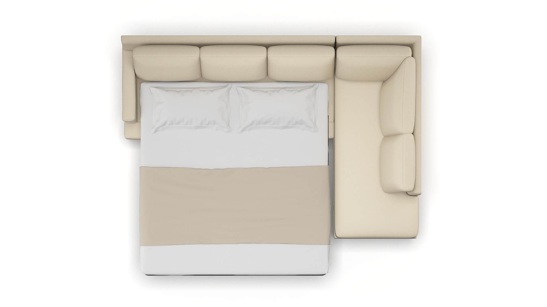 Houston Dream_d Almond Panel Sleeper Espresso legs 3