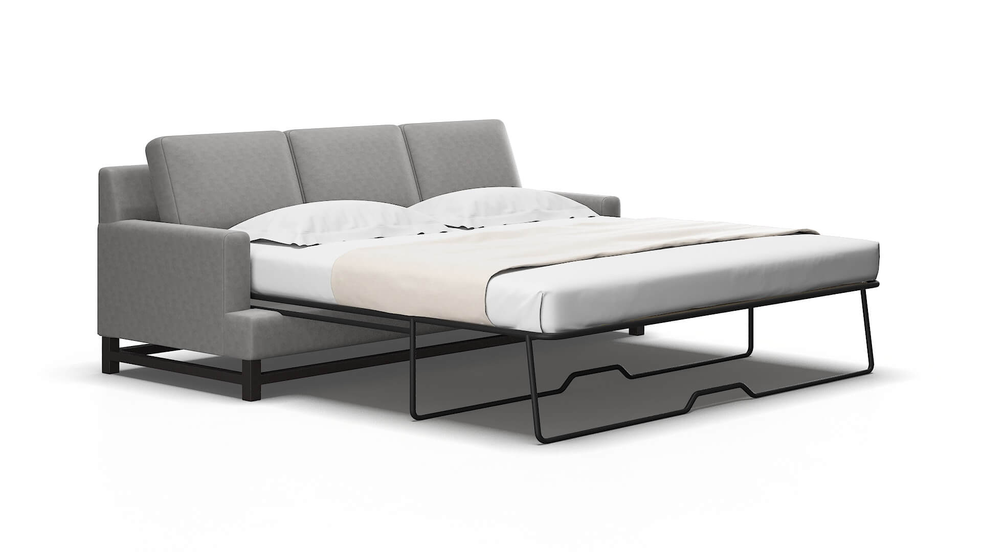 Houston Dream_d charcoal Sofa sleeper Espresso Legs  2