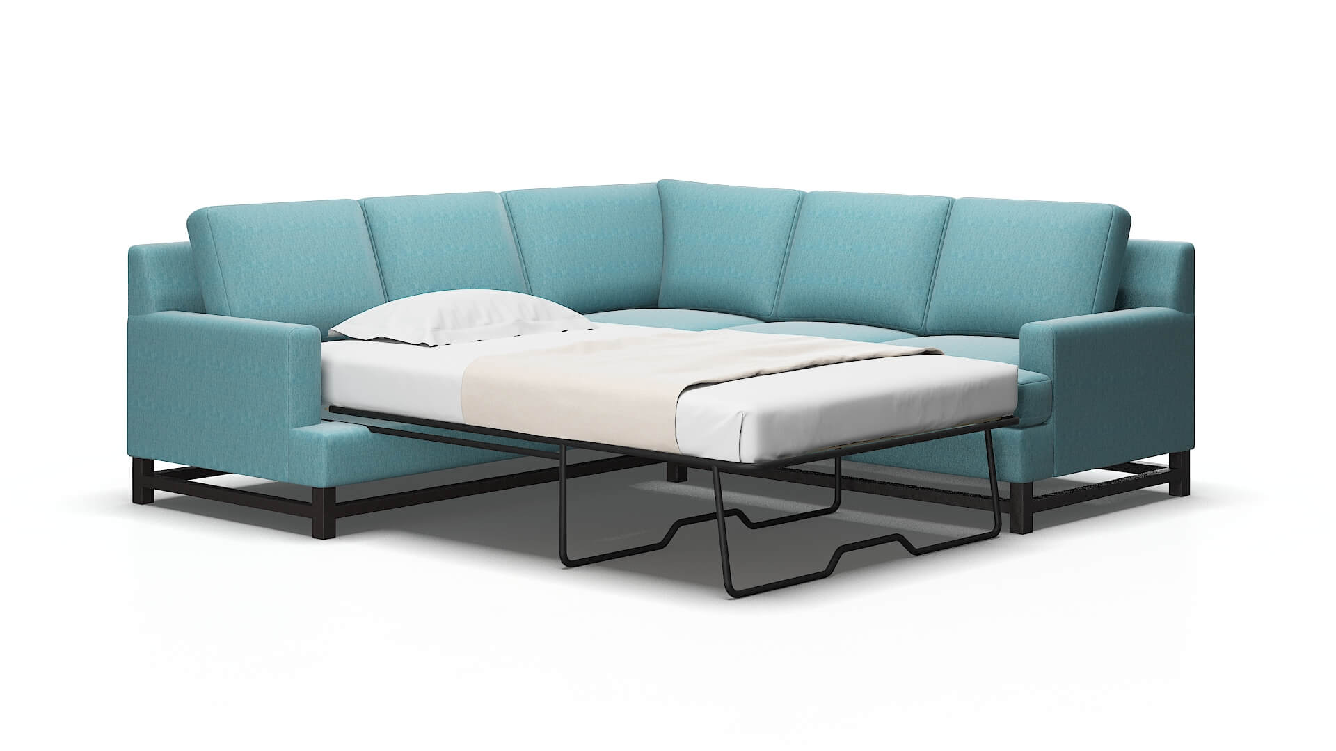 Houston Durham pine Sectional sleeper Espresso Legs  2