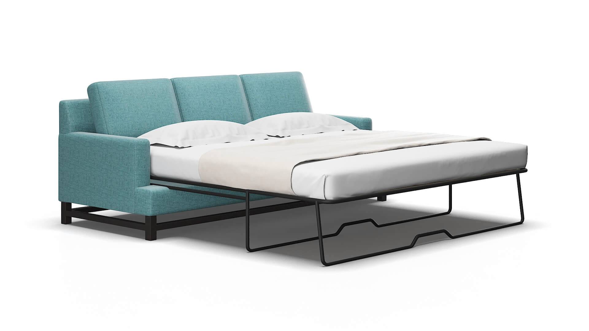Houston Elliot Teal Sofa Sleeper espresso legs 2