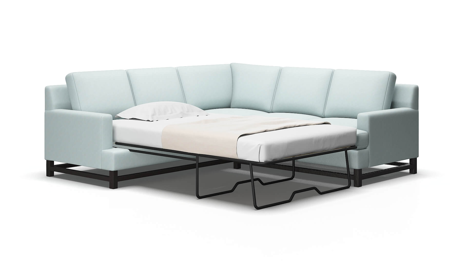 Houston Hepburn peridot Sectional sleeper Espresso Legs  2
