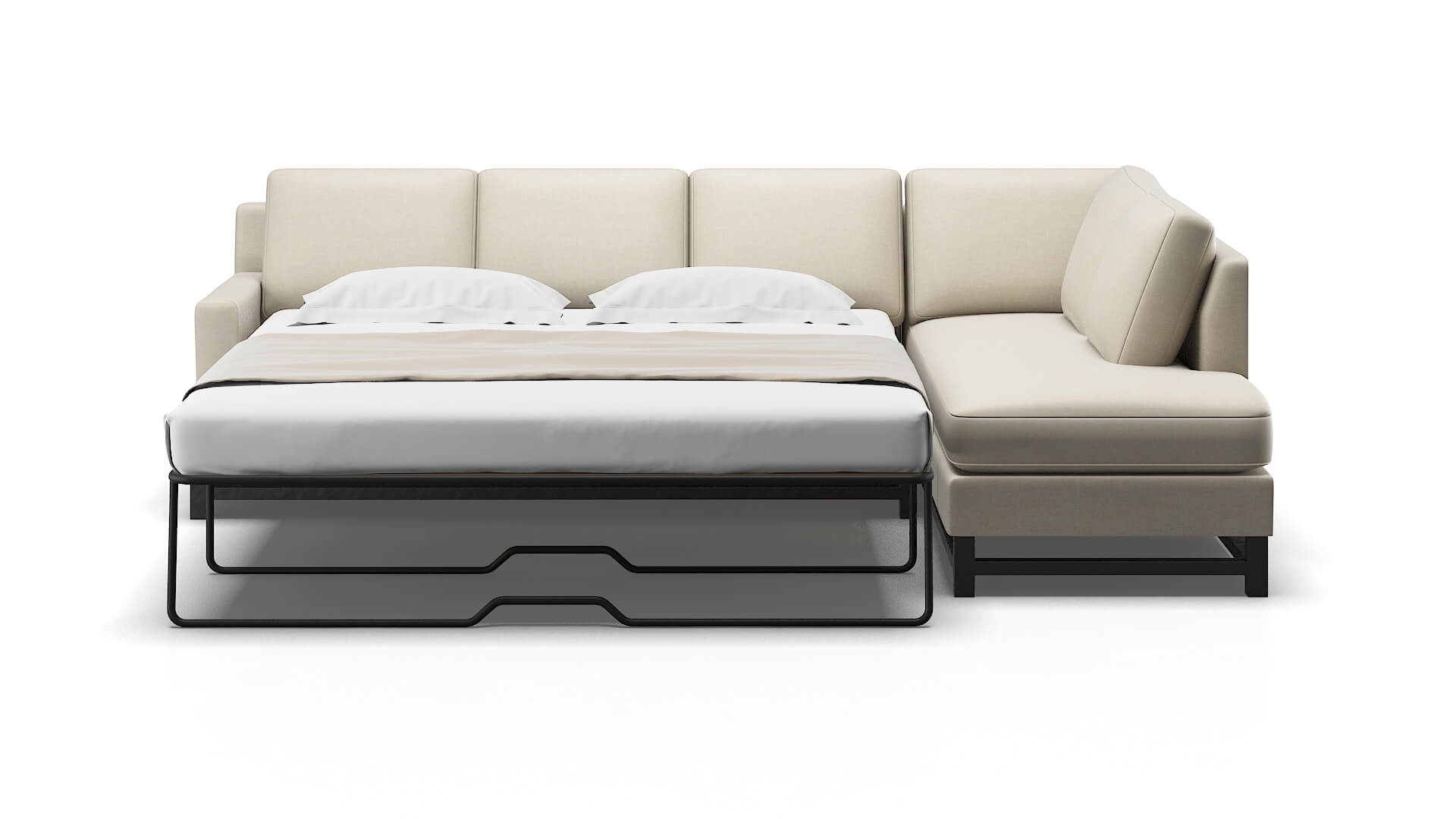 Houston Keylargo Almond Panel Sleeper Espresso legs 1