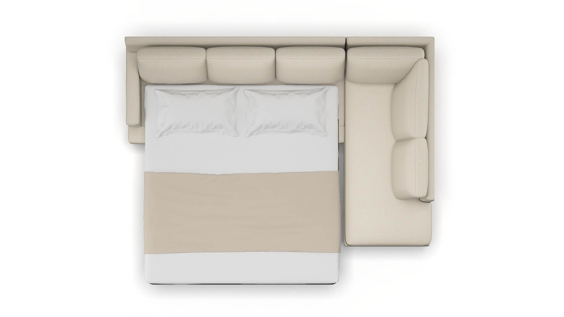 Houston Keylargo Almond Panel Sleeper Espresso legs 3