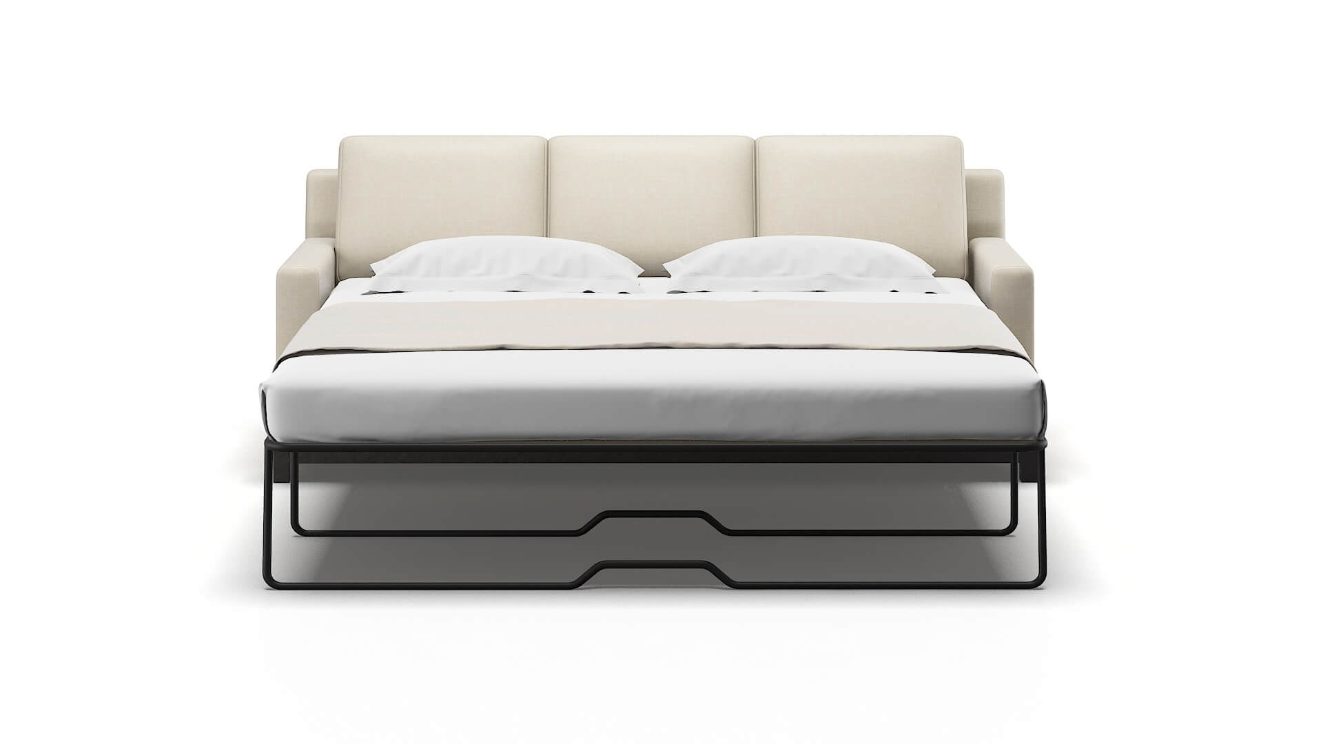 Houston Keylargo Almond Sofa Sleeper Espresso legs 1