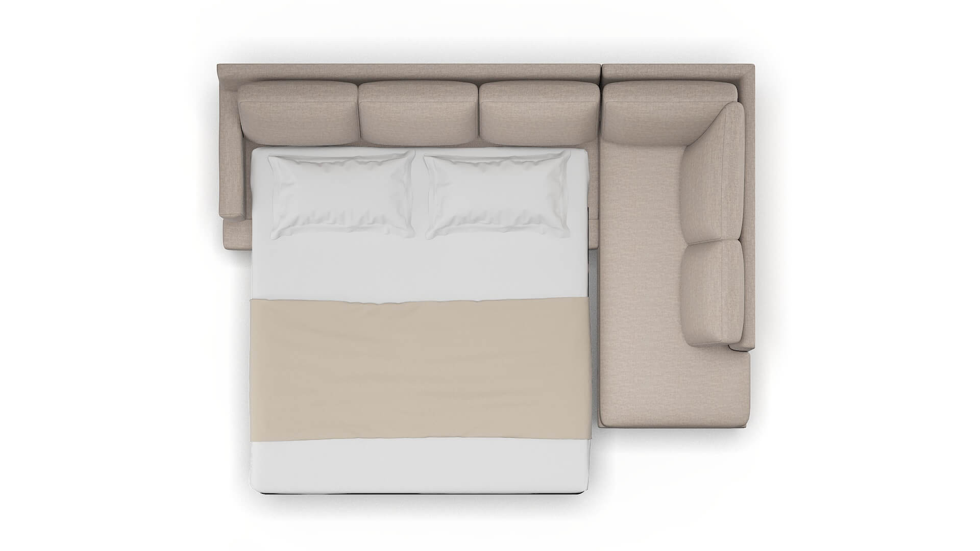 Houston Keylargo Pumice Panel Sleeper Espresso legs 3