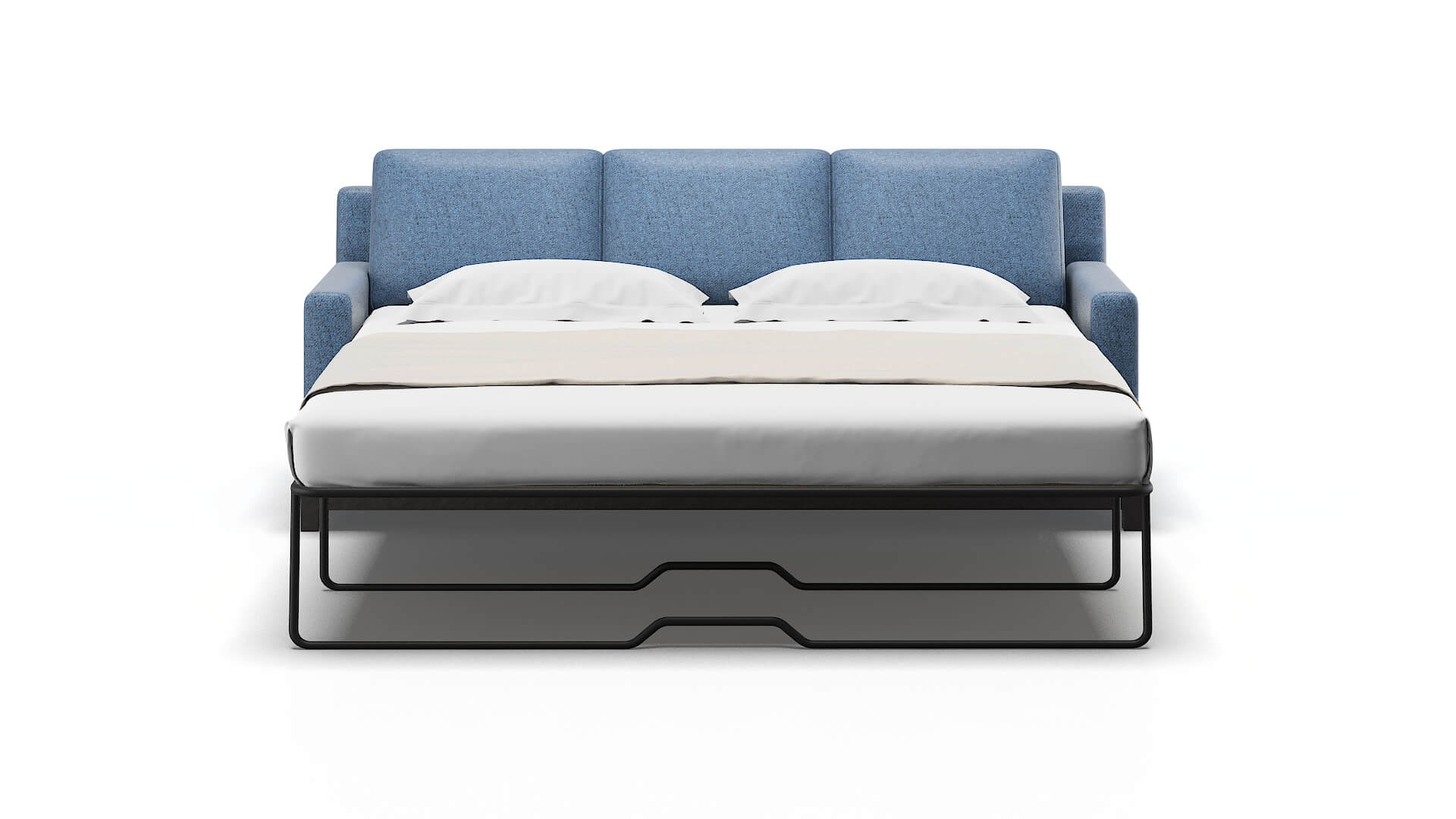 Houston Leslie Indigo Sofa Sleeper Espresso legs 1